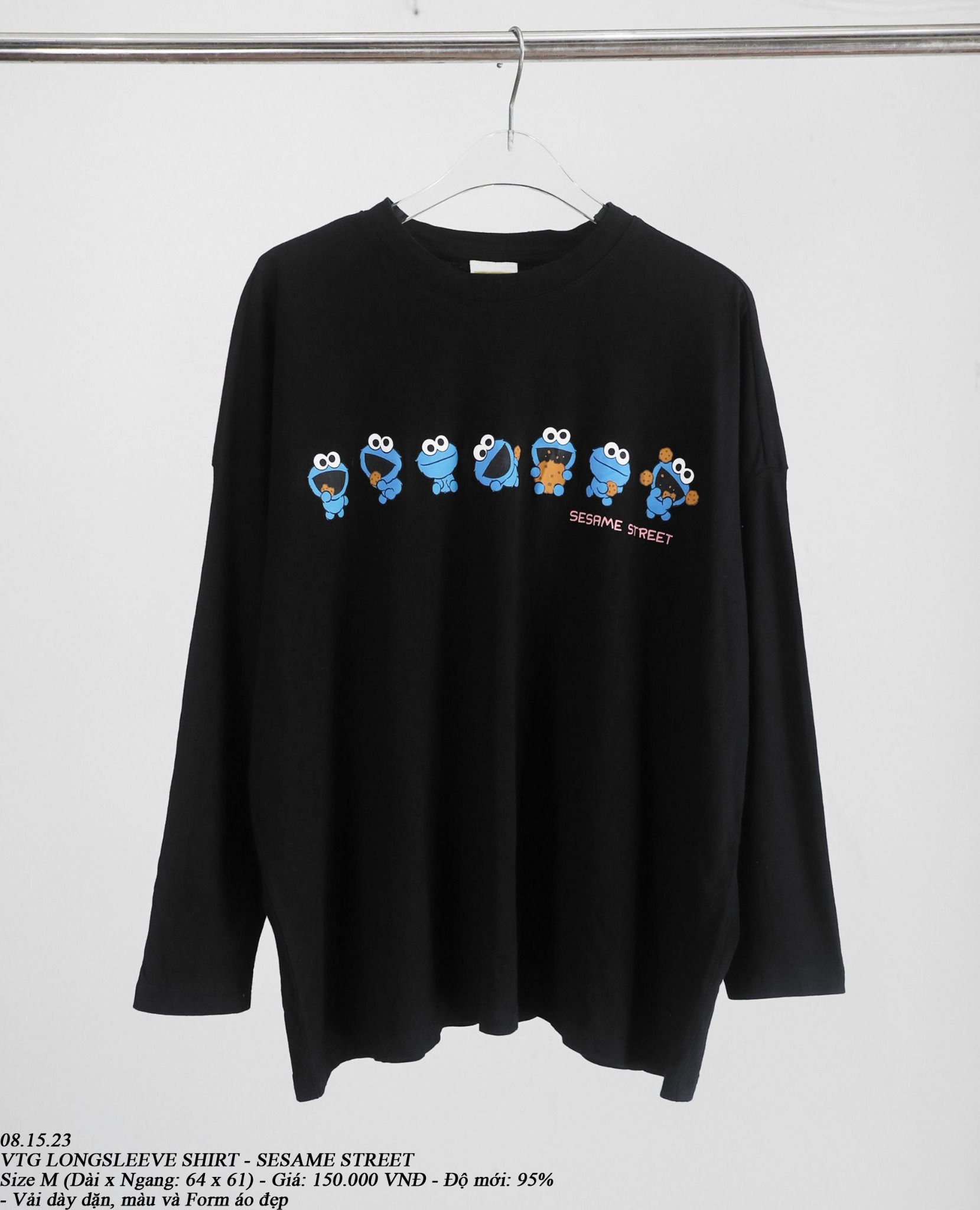 08.15.23 - VTG LONGSLEEVE SHIRT - SESAME STREET