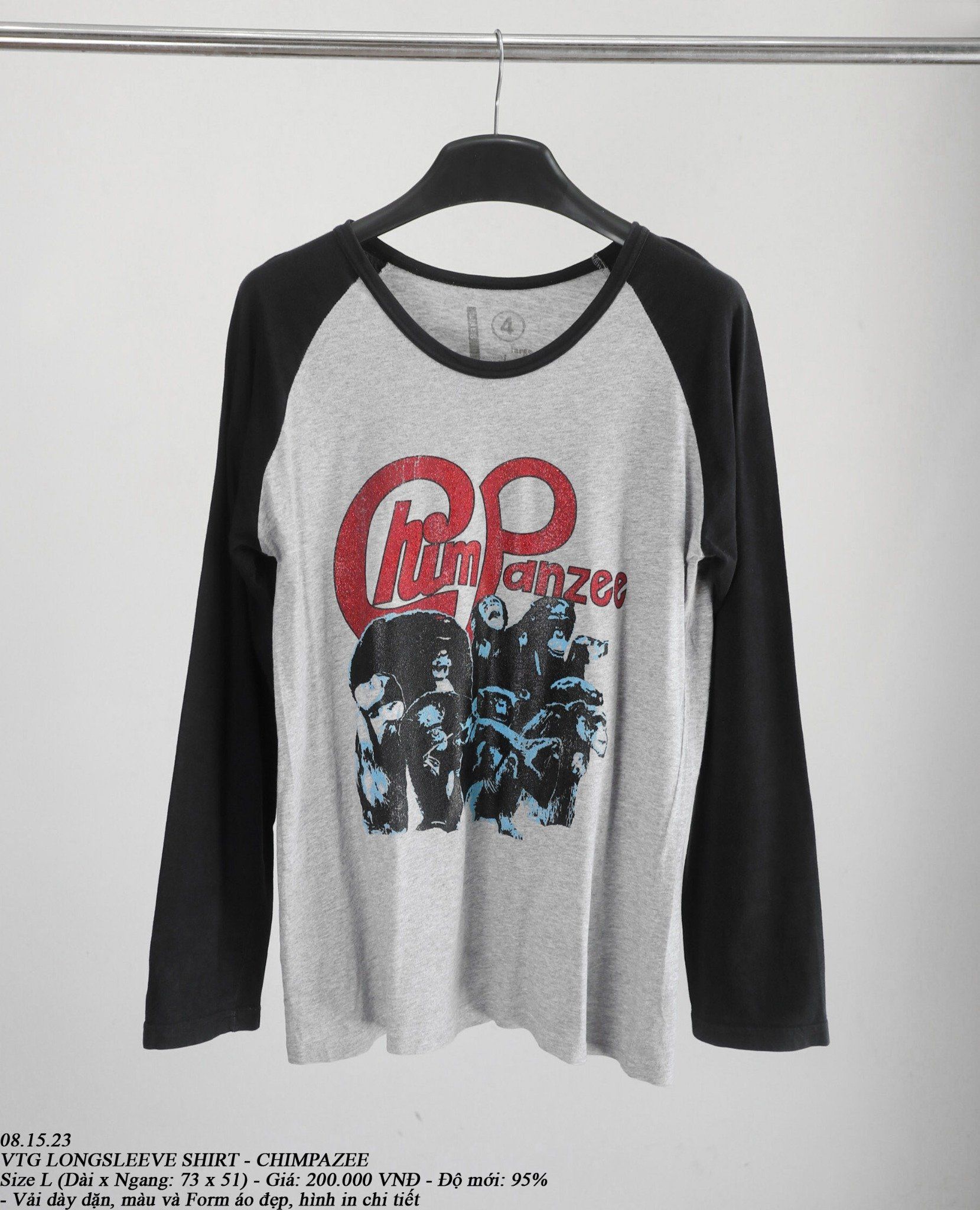 08.15.23 - VTG LONGSLEEVE SHIRT - CHIMPAZEE