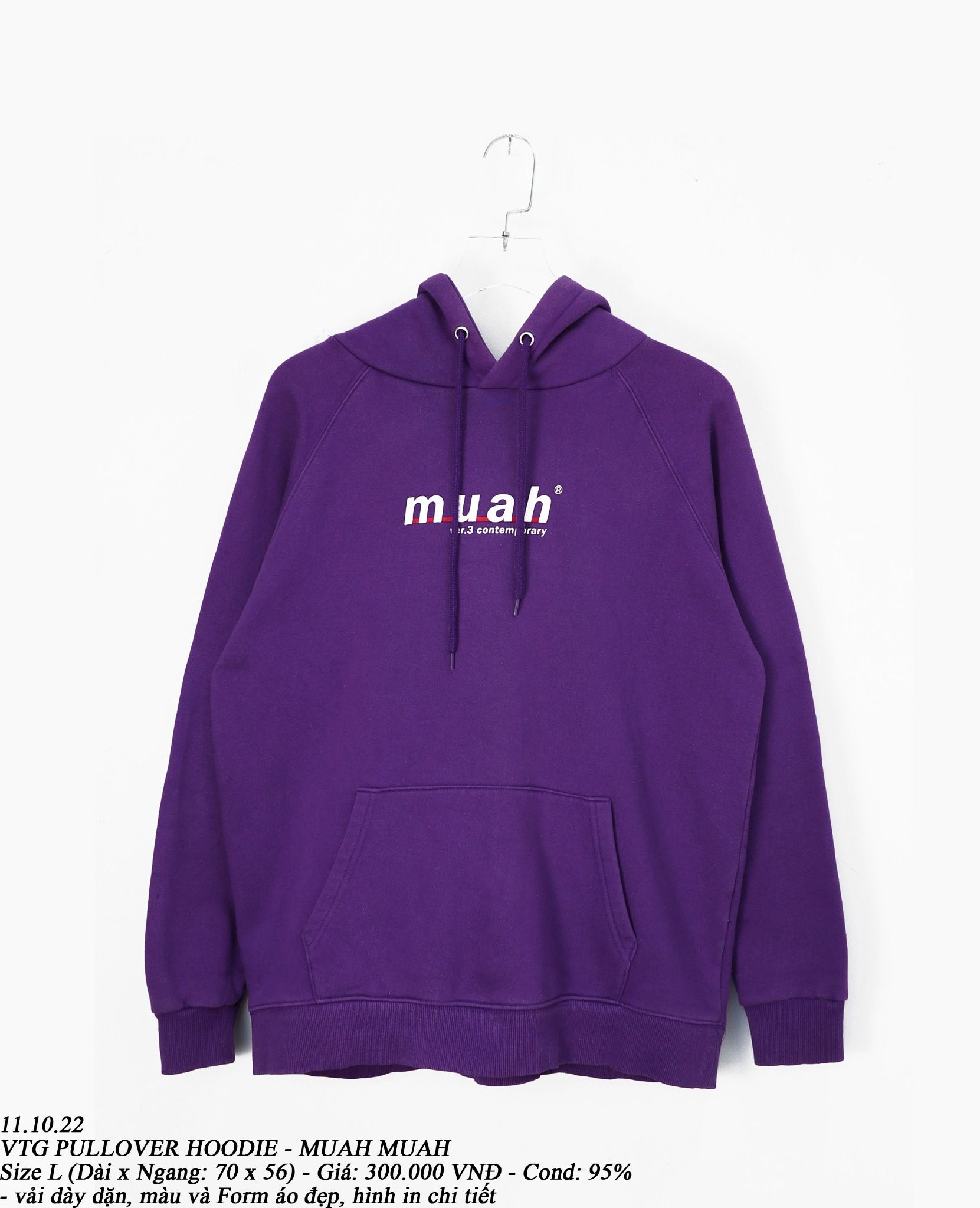 11.10.22 - VTG PULLOVER HOODIE - MUAH MUAH