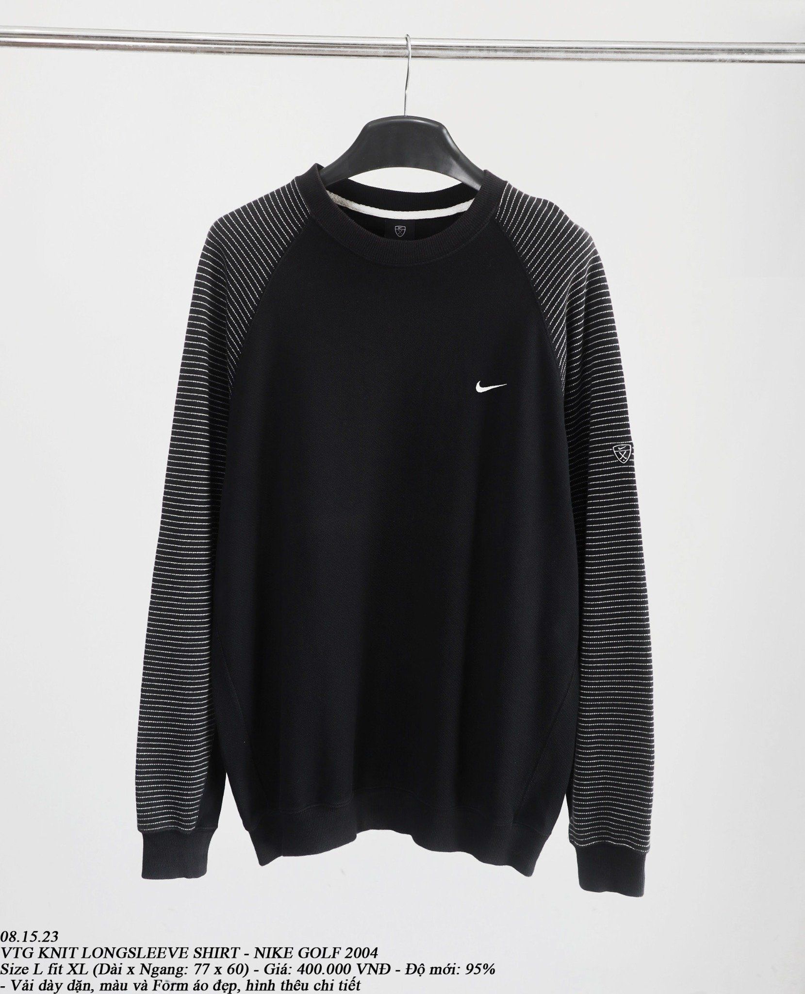 08.15.23 - VTG KNIT LONGSLEEVE SHIRT - NIKE GOLF 2004
