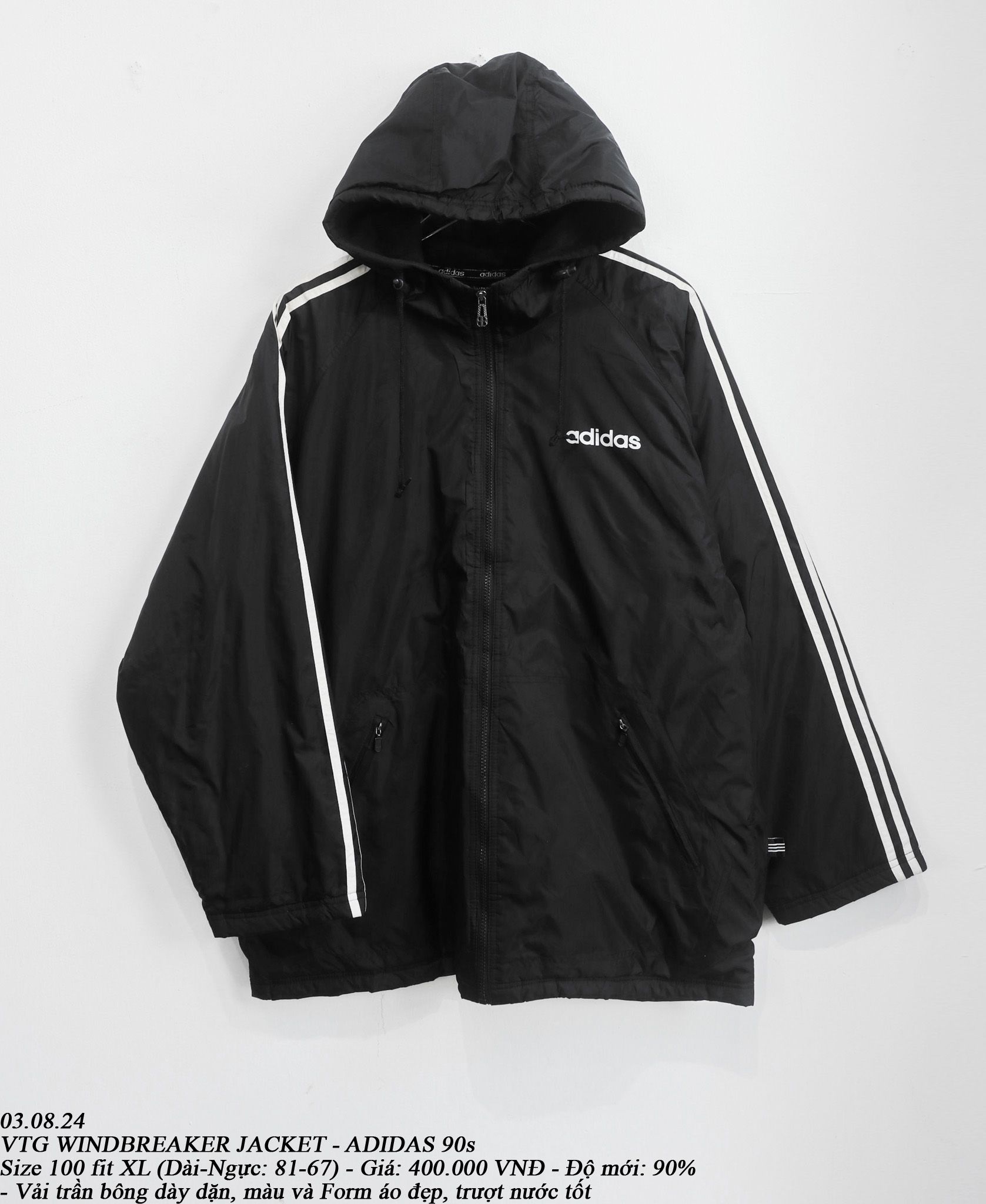 03.08.24 - VTG WINDBREAKER JACKET - ADIDAS 90s