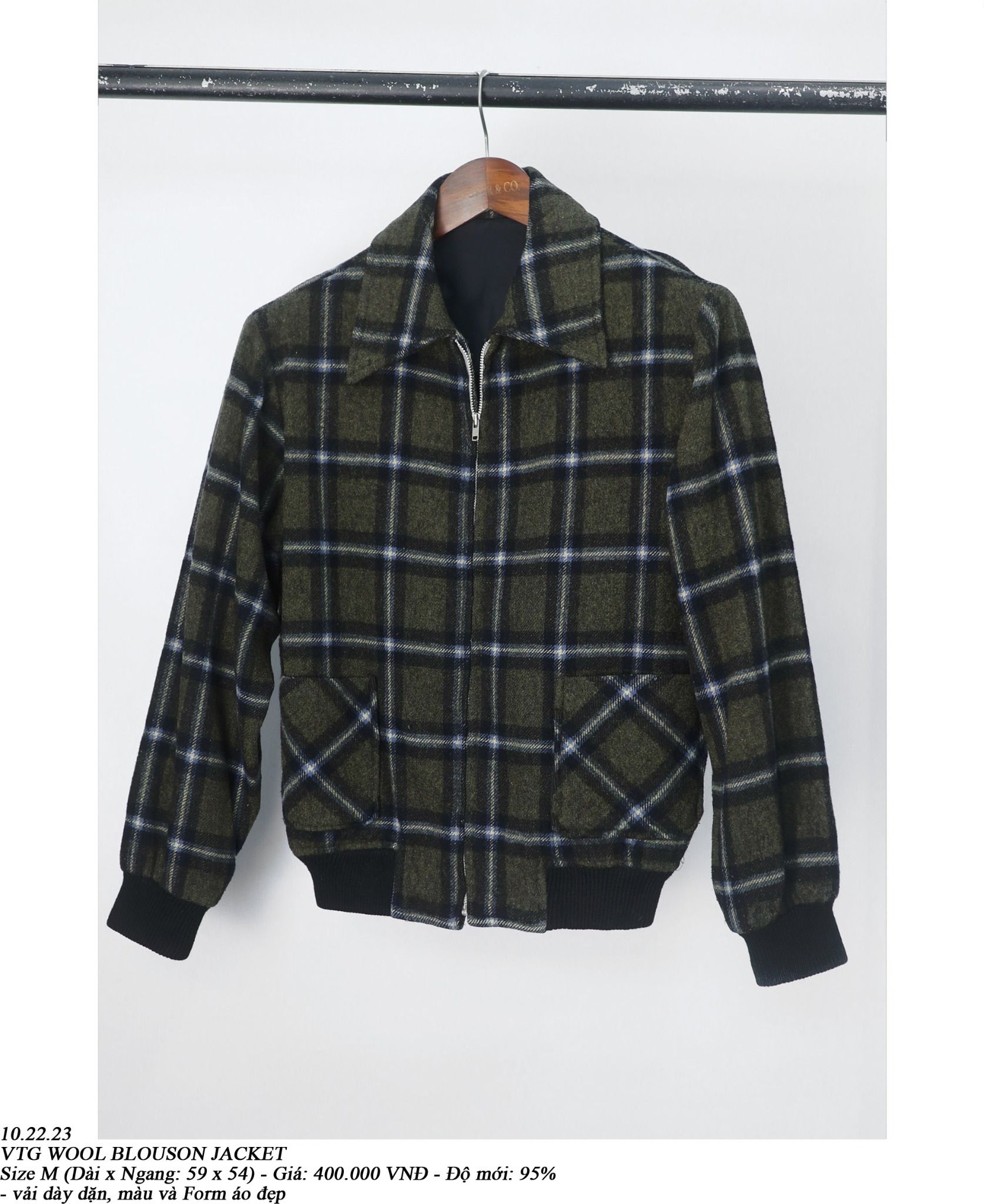 10.23.23 - VTG WOOL BLOUSON JACKET