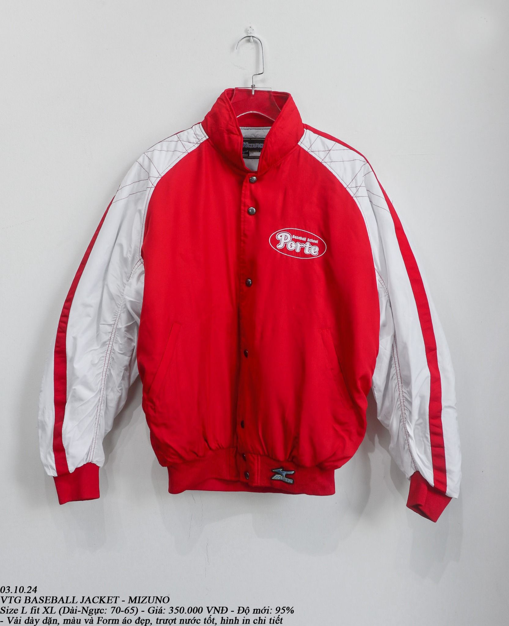 03.10.24 - VTG BASEBALL JACKET - MIZUNO