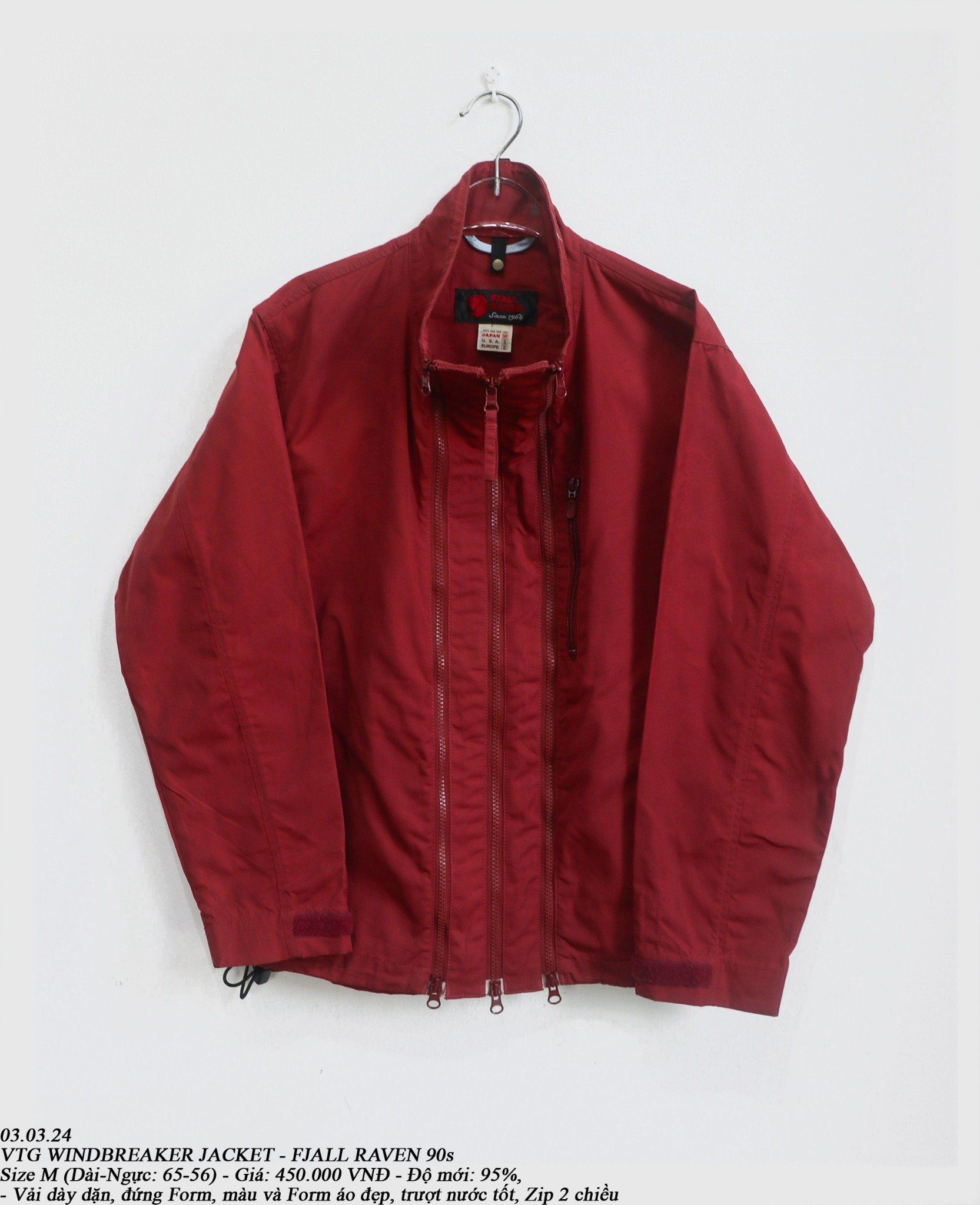 03.03.24 - VTG WINDBREAKER JACKET - FJALL RAVEN 90s