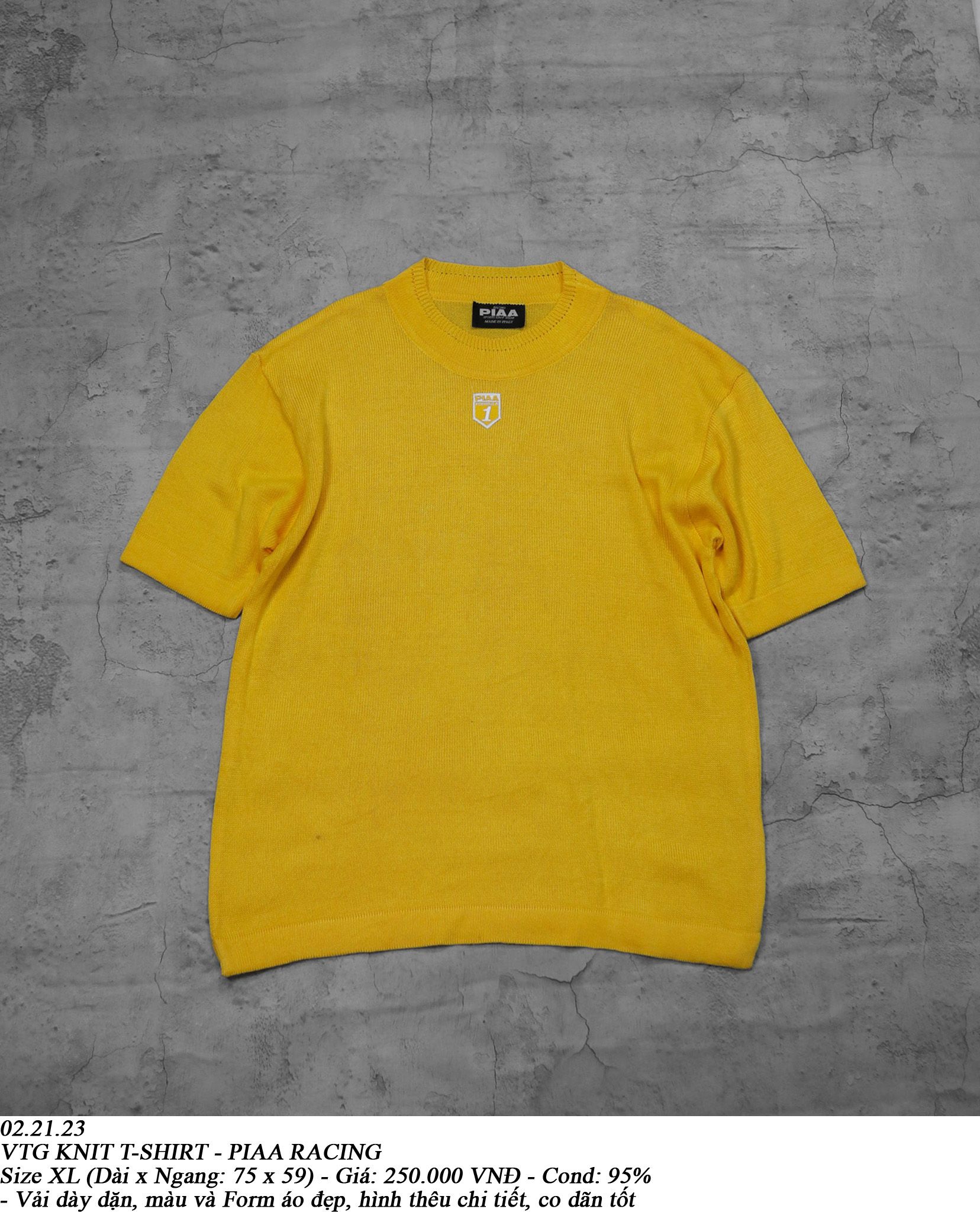 02.21.23 - VTG KNIT T-SHIRT - PIAA RACING