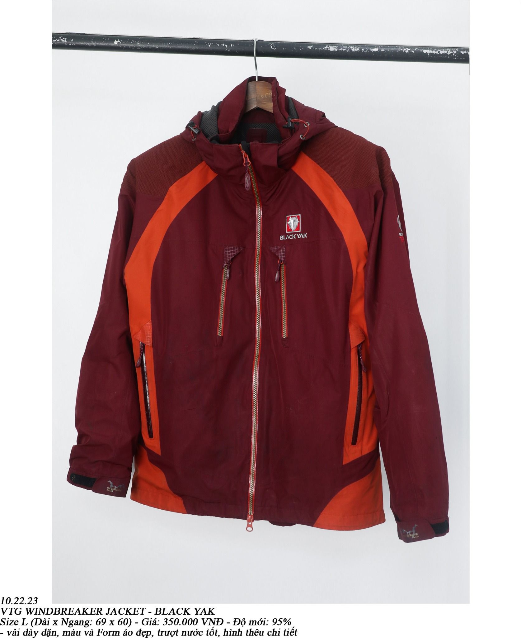 10.23.23 - VTG WINDBREAKER JACKET - BLACK YAK