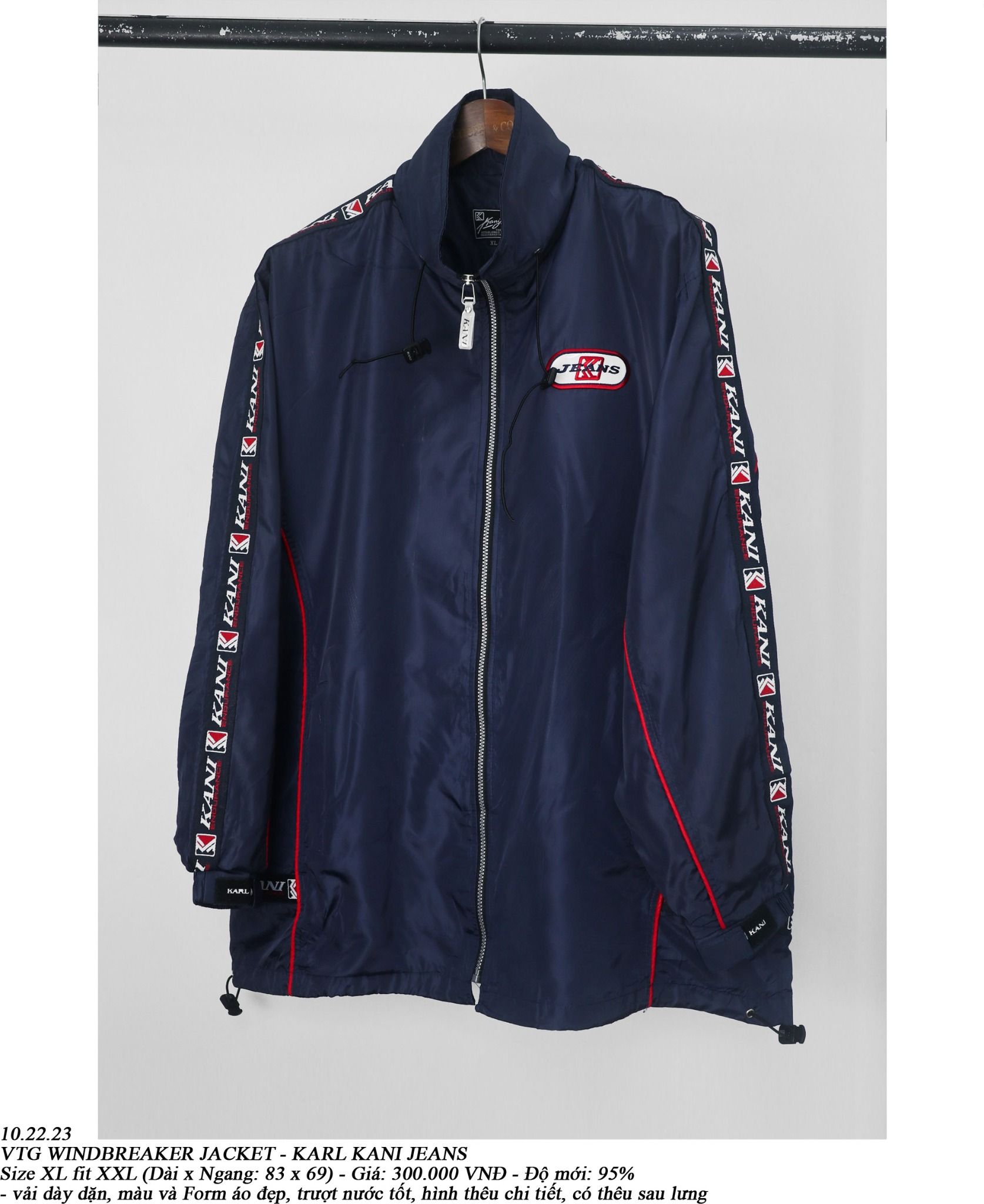 10.23.23 - VTG WINDBREAKER JACKET - KARL KANI JEANS
