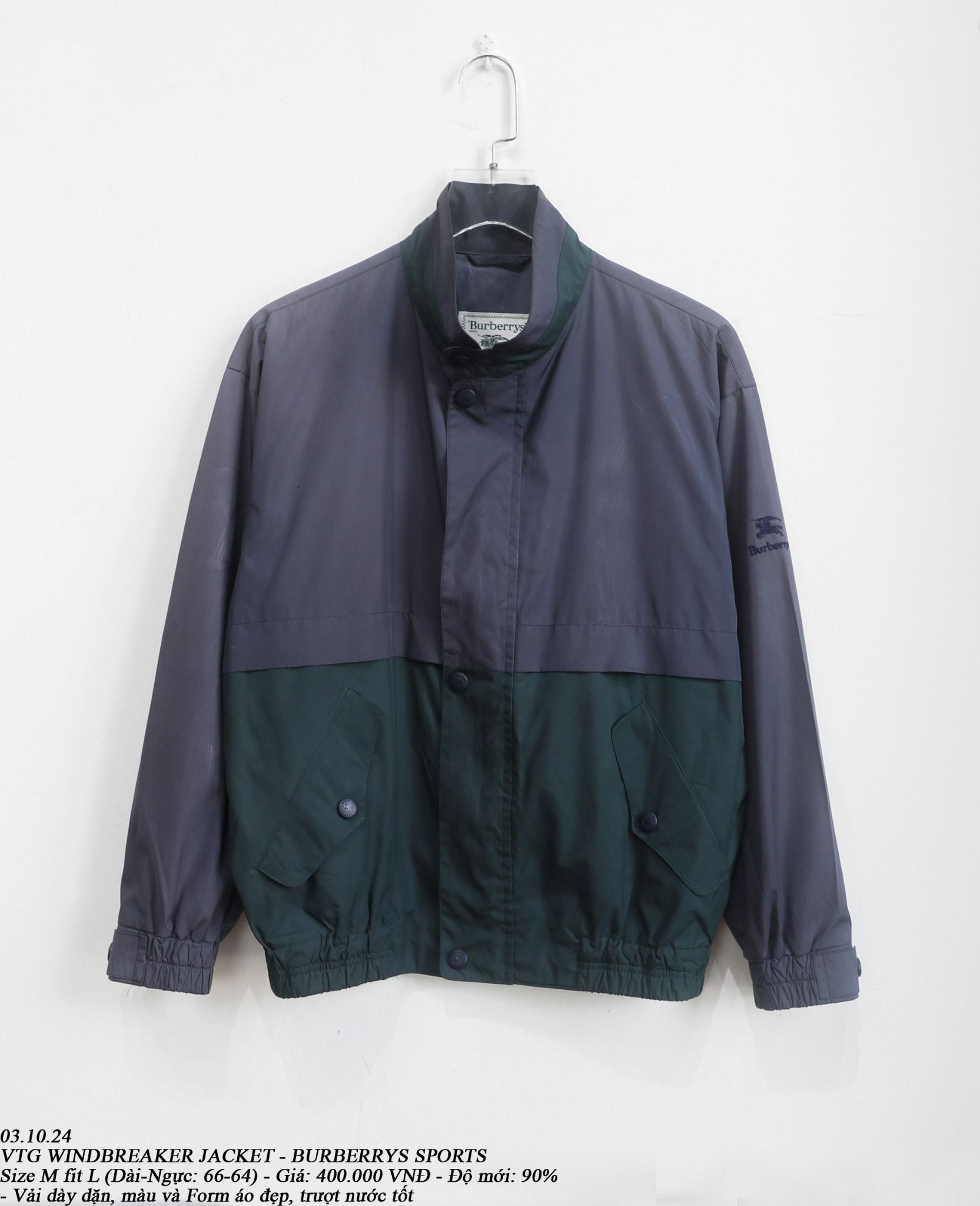 03.10.24 - VTG WINDBREAKER JACKET - BURBERRYS SPORTS