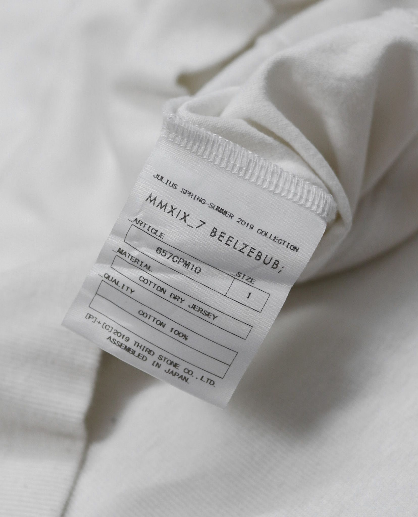 02.21.23 - VTG T-SHIRT - JULIUS SPRING SUMMER 2019