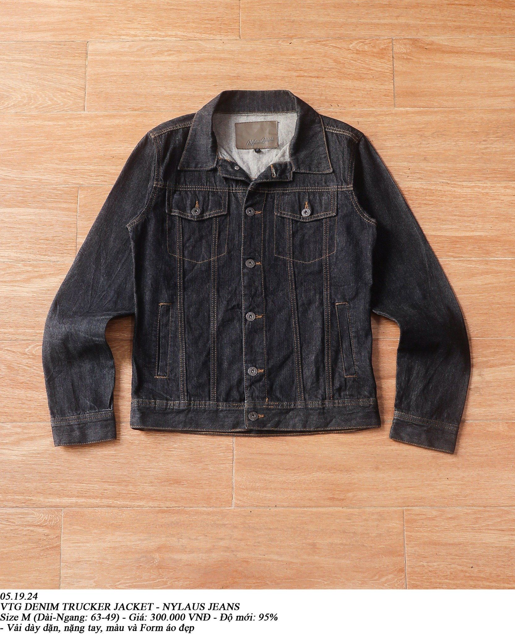 05.19.24 - VTG DENIM TRUCKER JACKET - NYLAUS JEANS