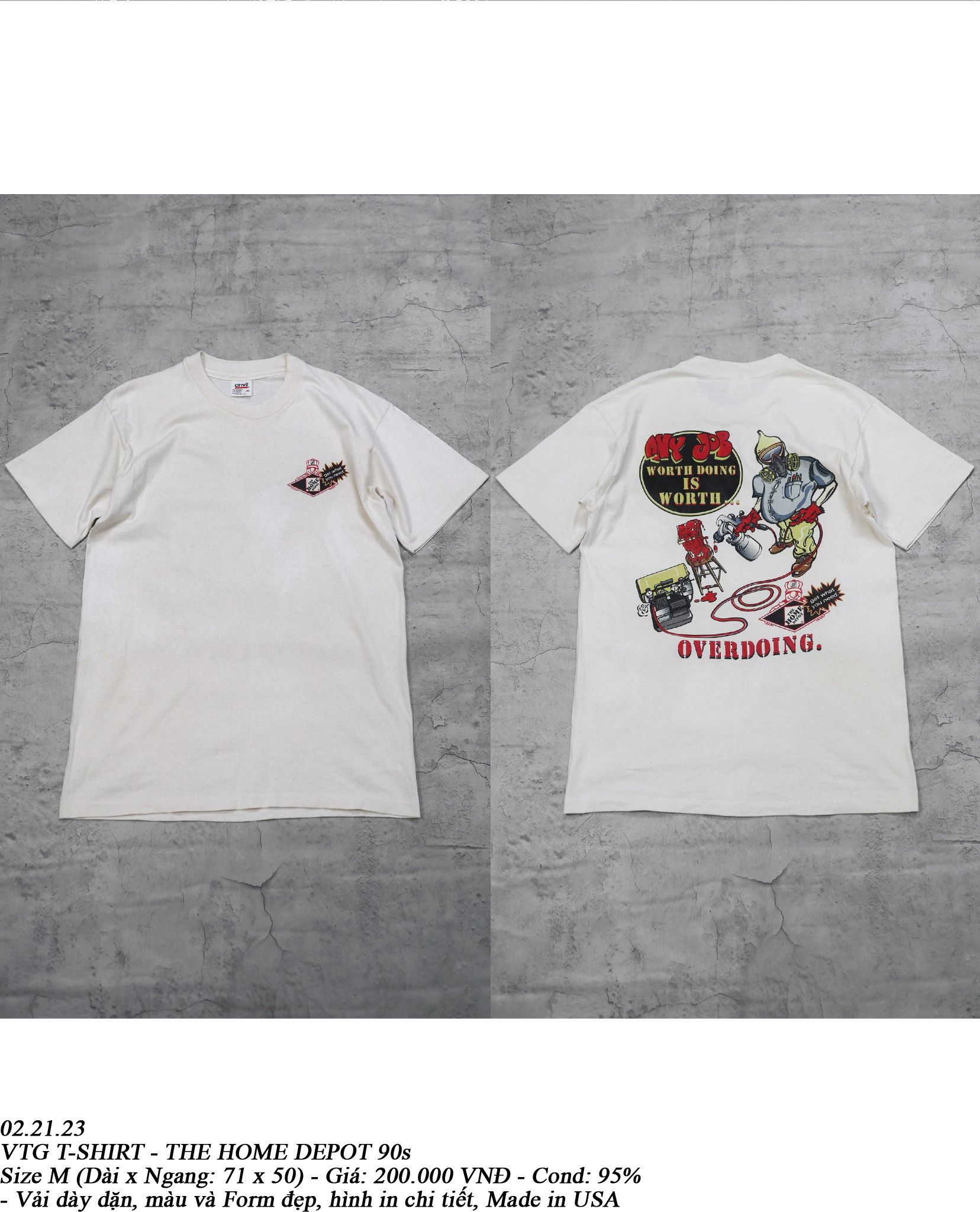 02.21.23 - VTG T-SHIRT - THE HOME DEPOT 90s