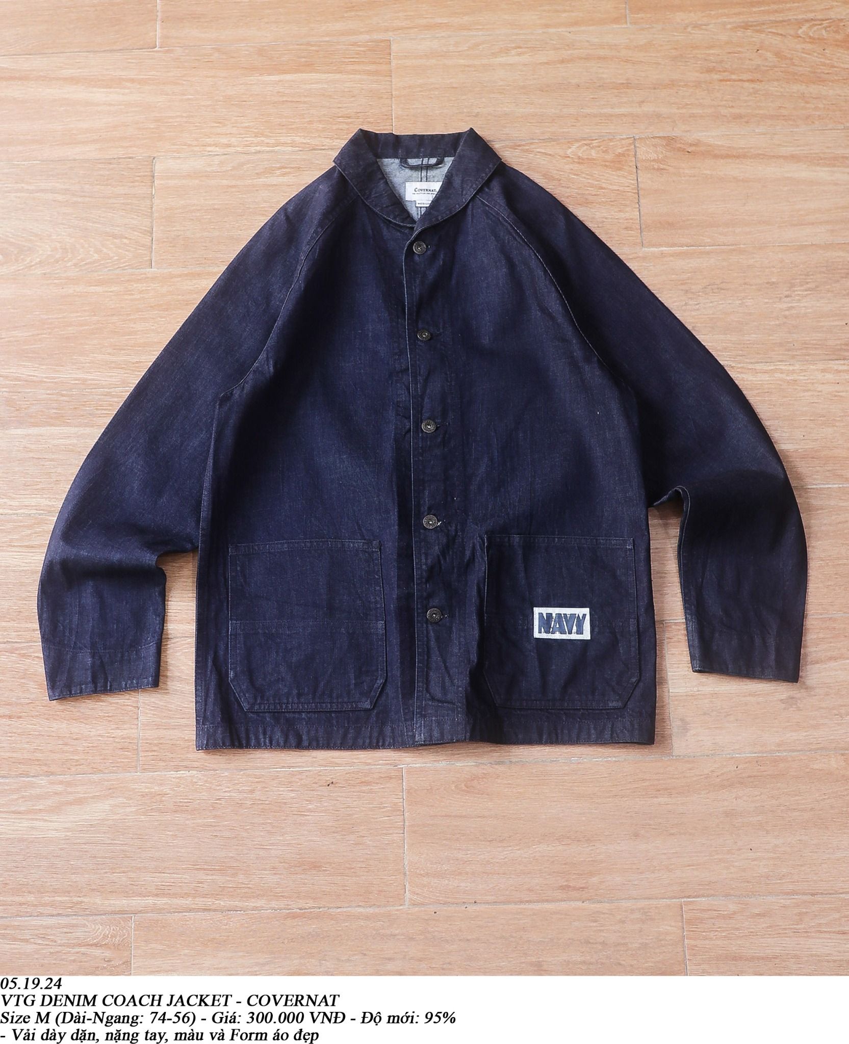 05.19.24 - VTG DENIM COACH JACKET - COVERNAT