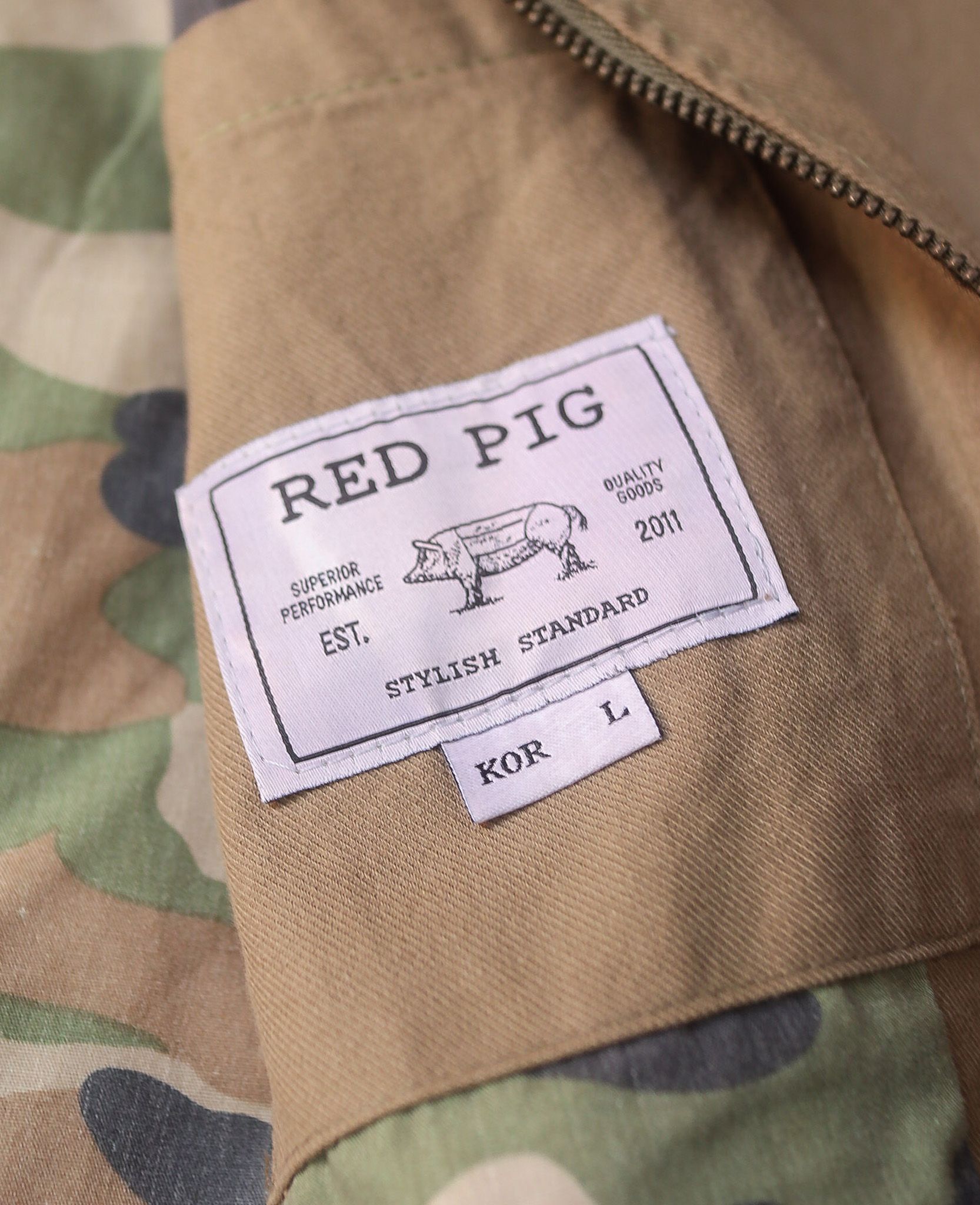 05.19.24 - VTG MILITARY BLOUSON JACKET - RED BIG PROJECT