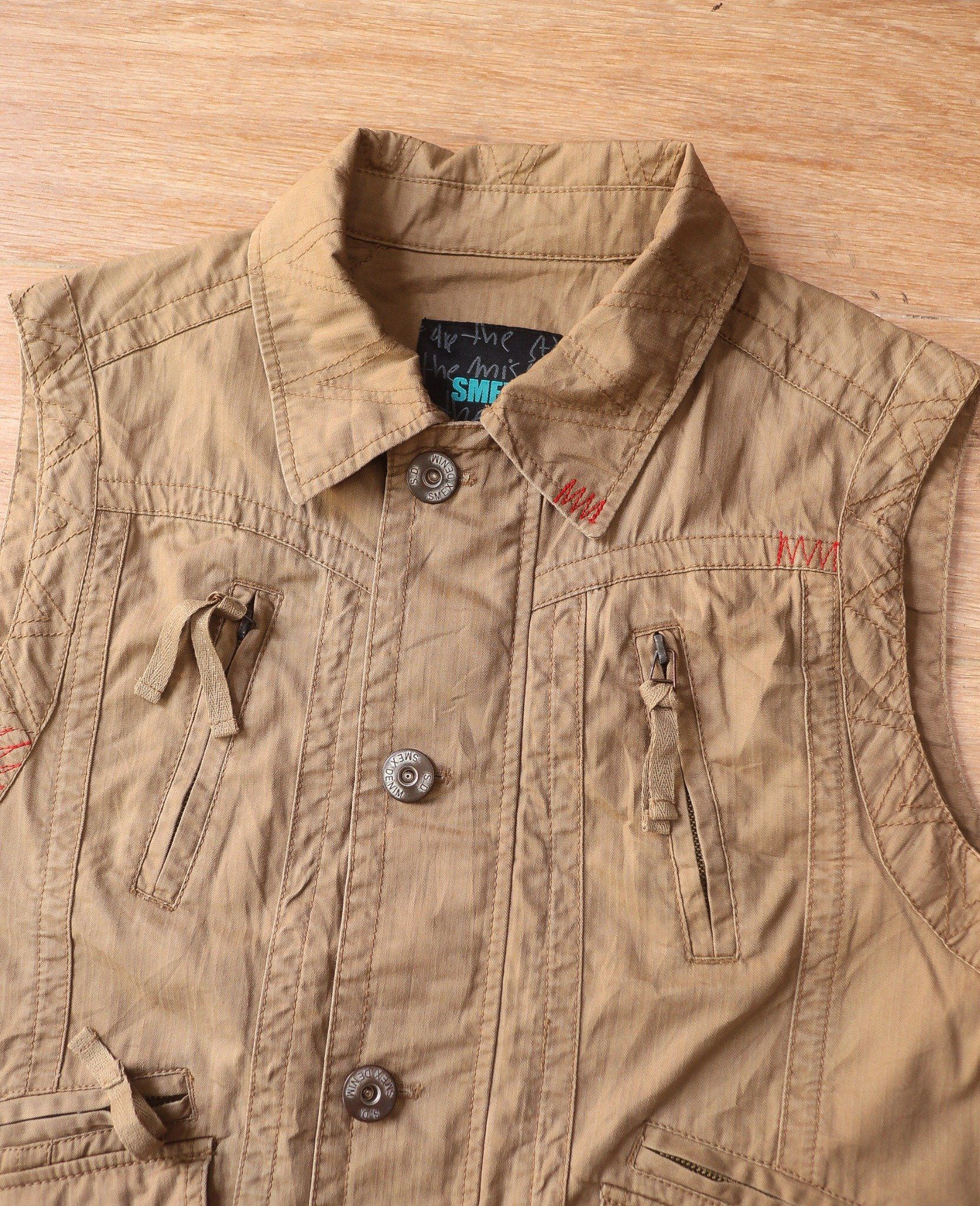 05.19.24 - VTG TWILL SLEEVELESS JACKET - SMEX