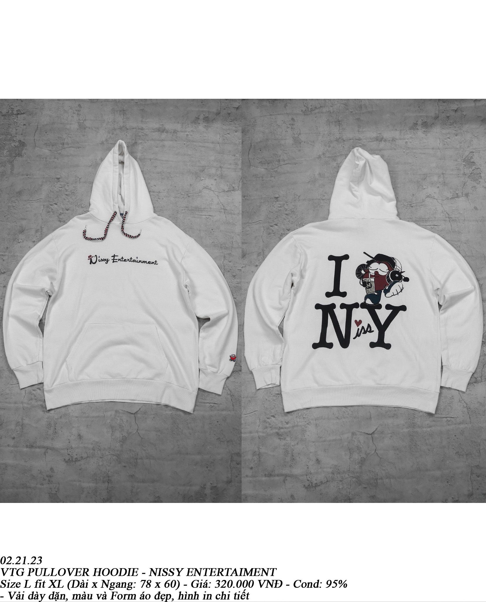 02.21.23 - VTG PULLOVER HOODIE - NISSY ENTERTAIMENT