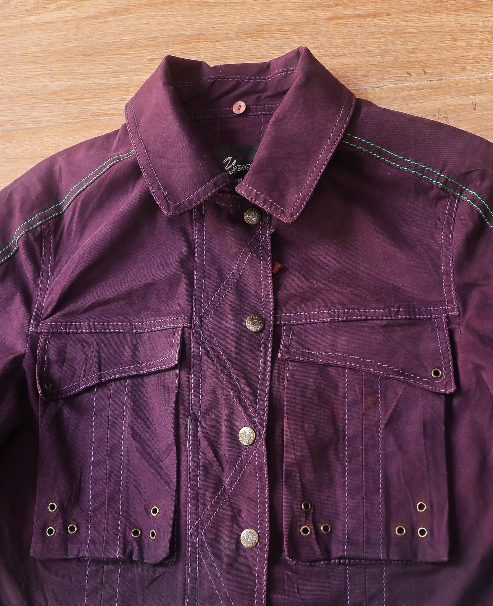 05.19.24 - VTG CROPPED DENIM BLOUSON JACKET - YEUSEN