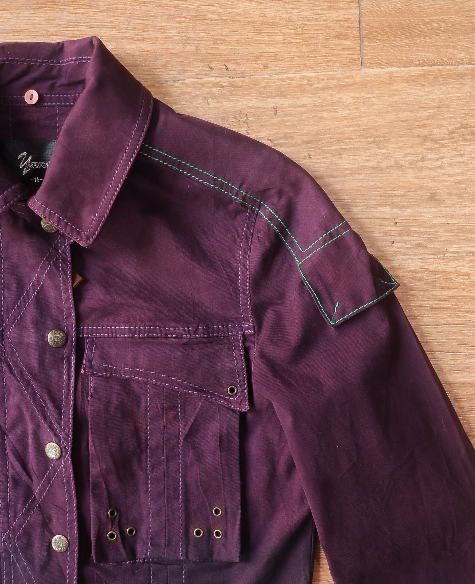 05.19.24 - VTG CROPPED DENIM BLOUSON JACKET - YEUSEN