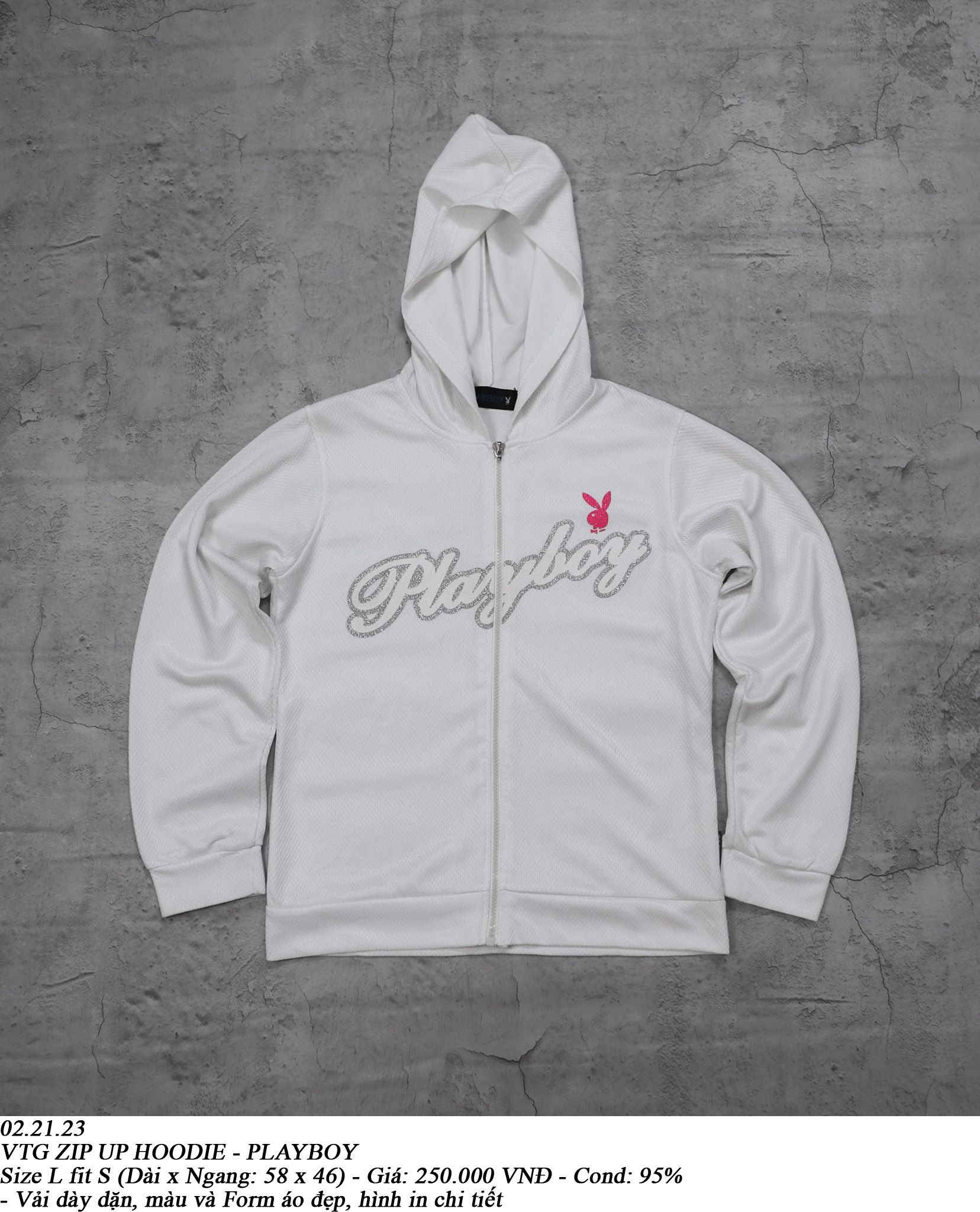 02.21.23 - VTG ZIP UP HOODIE - PLAYBOY