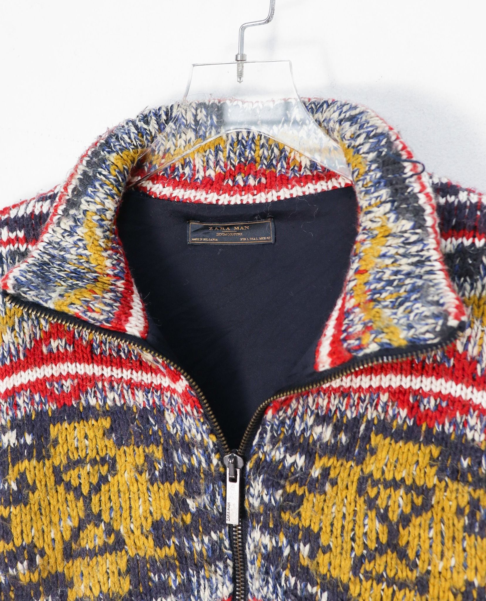 11.13.22 - VTG KNIT BLOUSON JACKET - ZARA MAN