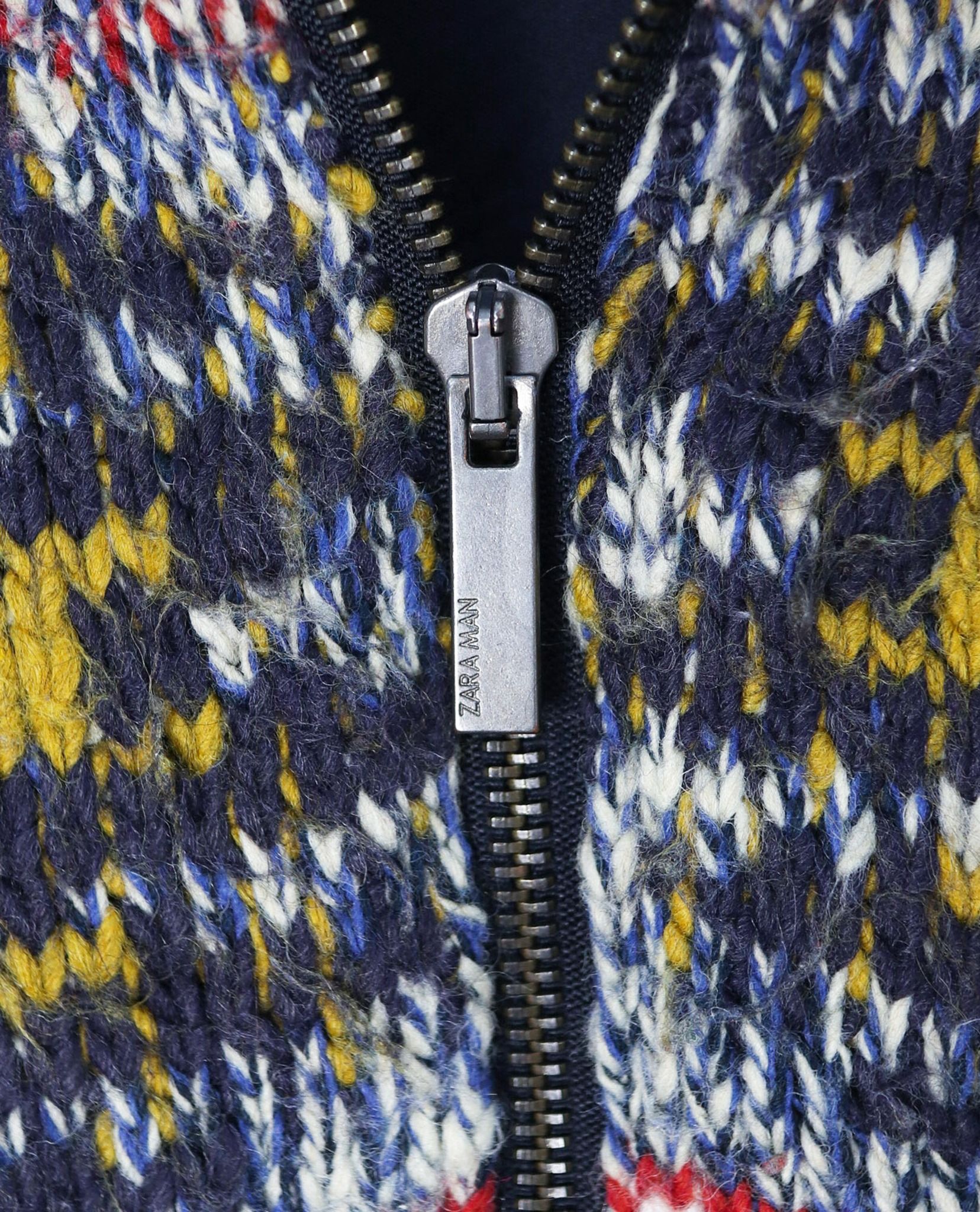 11.13.22 - VTG KNIT BLOUSON JACKET - ZARA MAN