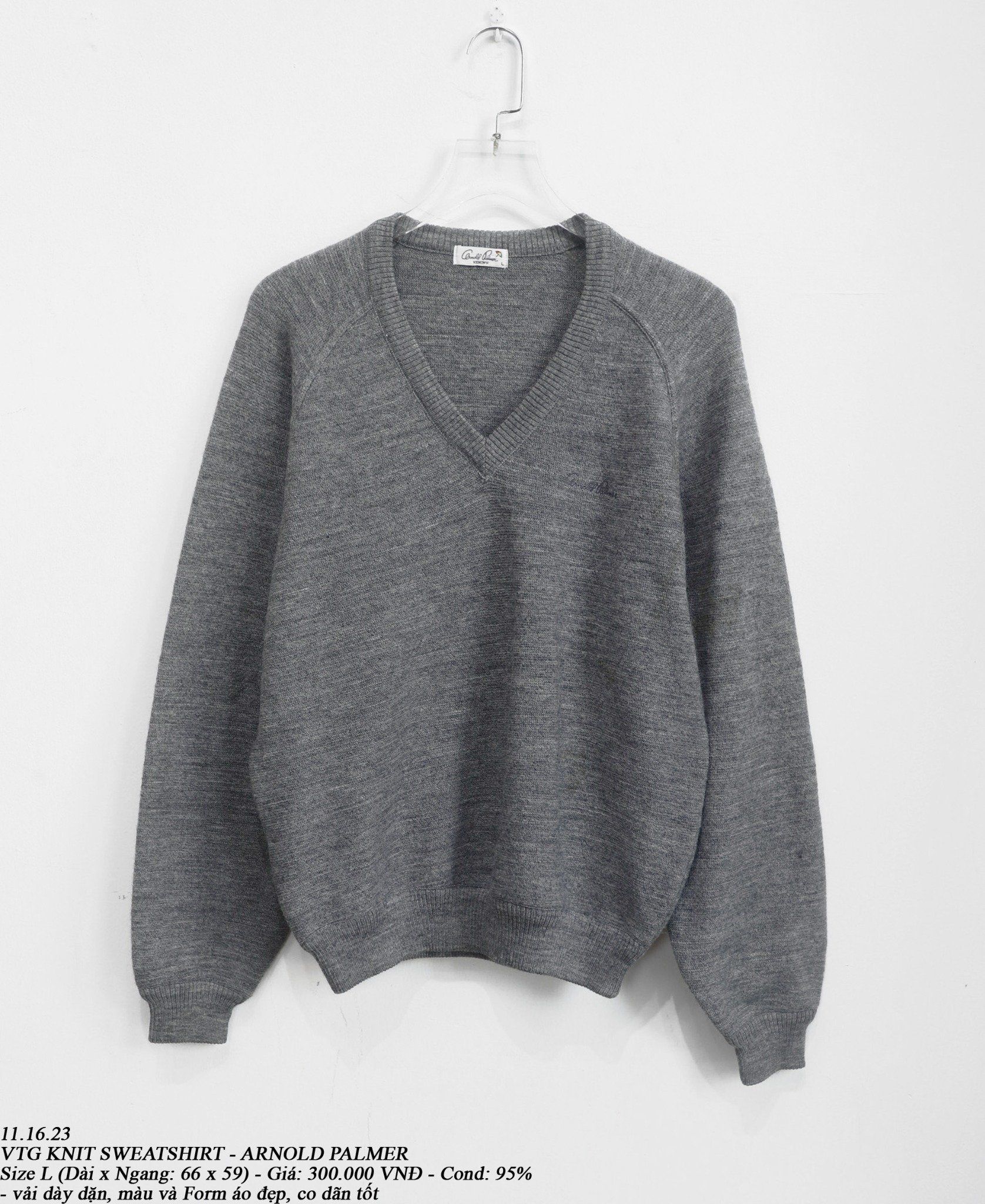 11.16.23 - VTG KNIT SWEATSHIRT - ARNOLD PALMER
