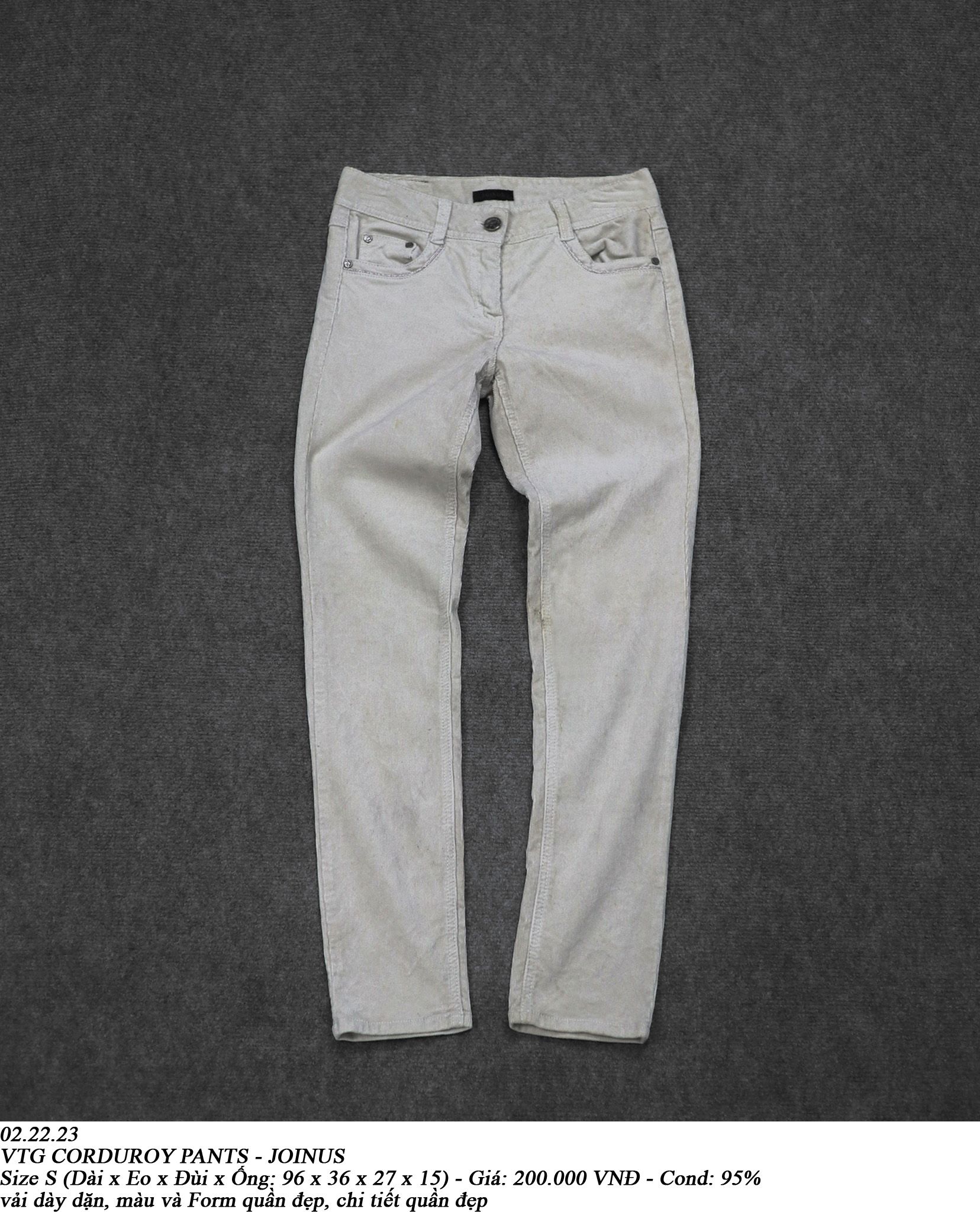 02.22.23 - VTG CORDUROY PANTS - JOINUS