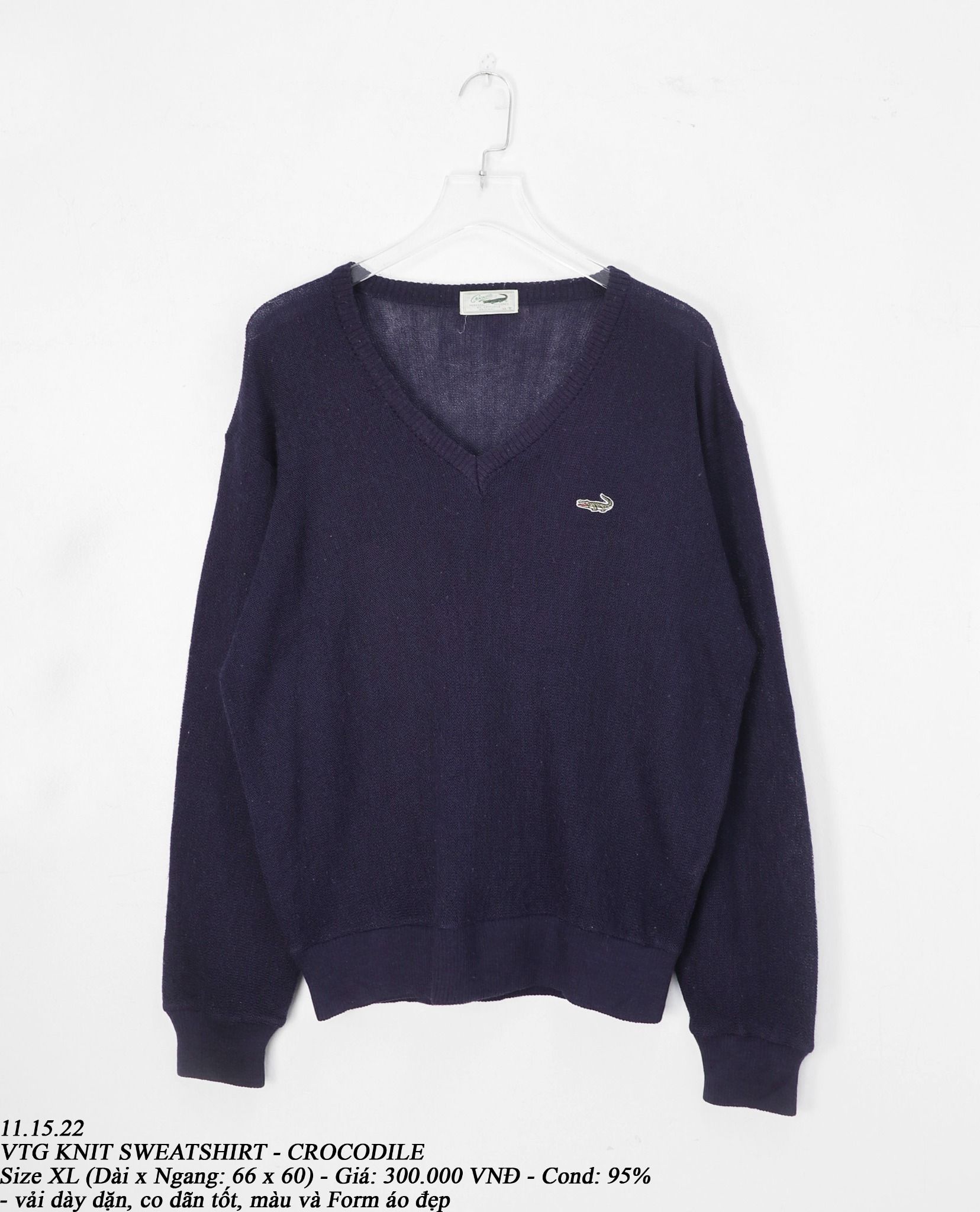 11.15.22 - VTG KNIT SWEATSHIRT - CROCODILE