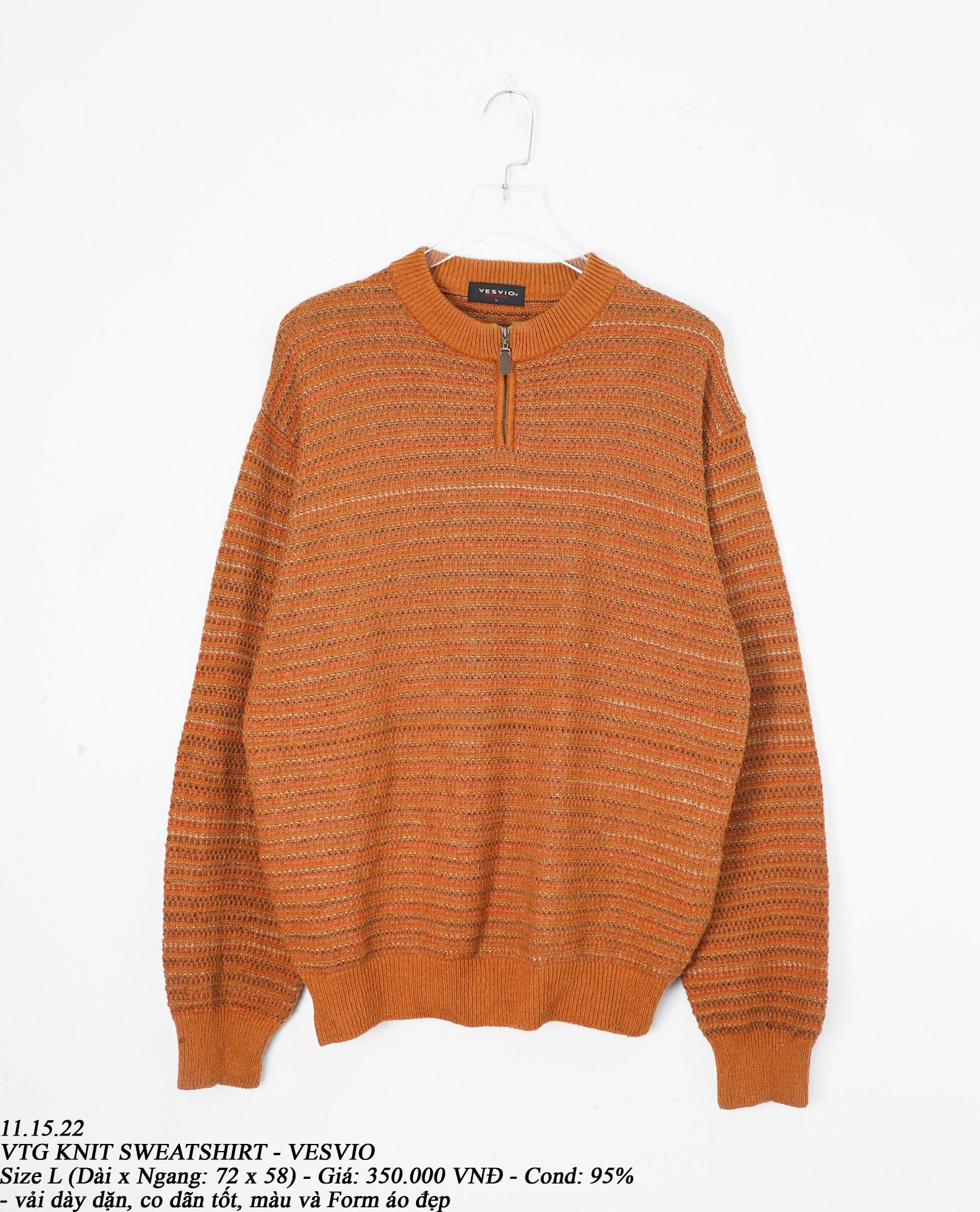 11.15.22 - VTG KNIT SWEATSHIRT - VESVIO