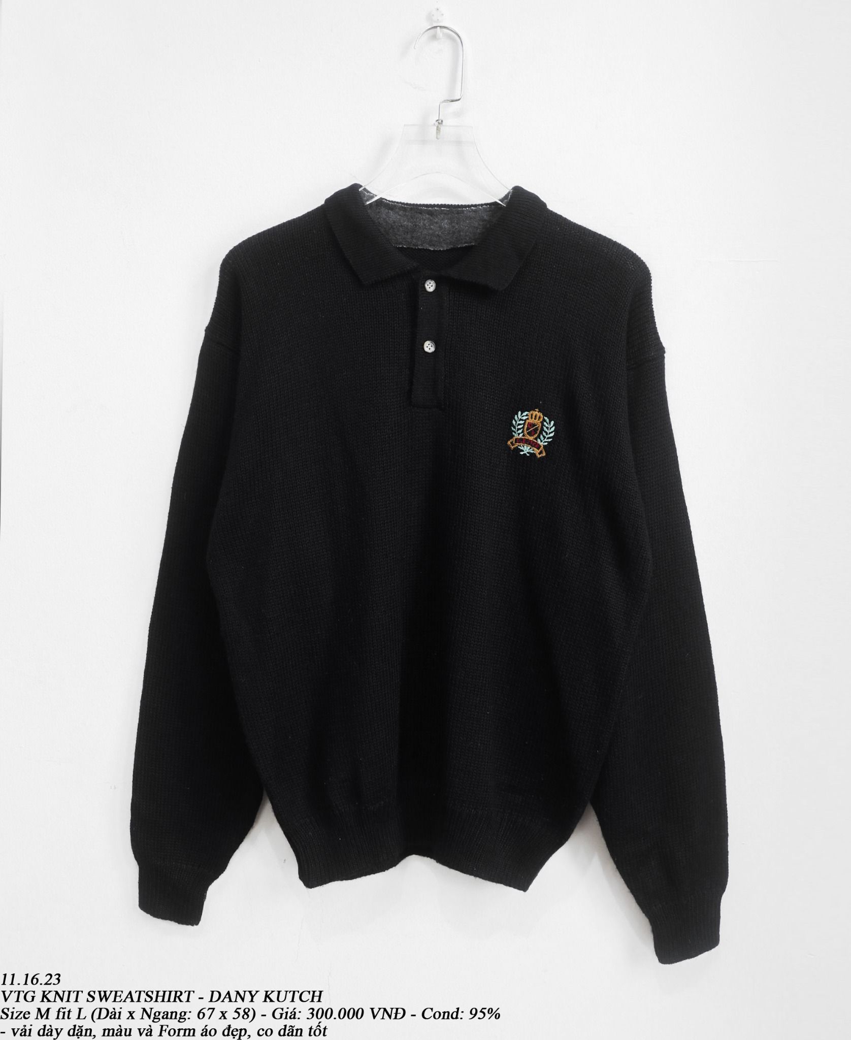 11.16.23 - VTG KNIT SWEATSHIRT - DANY KUTCH