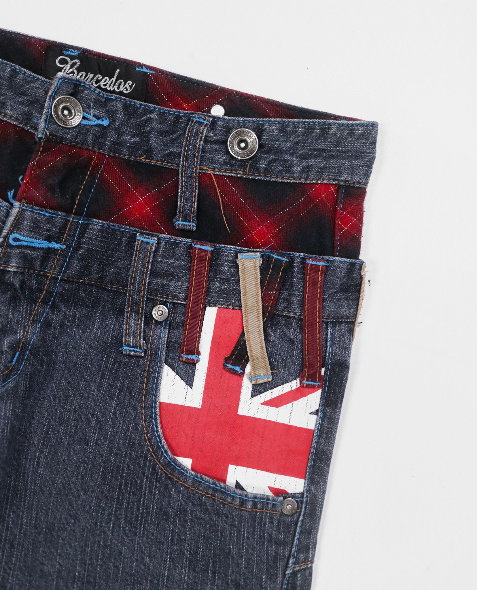 02.21.23 - VTG DOUBLE WAISTED DENIM PANTS - BARCEDOS