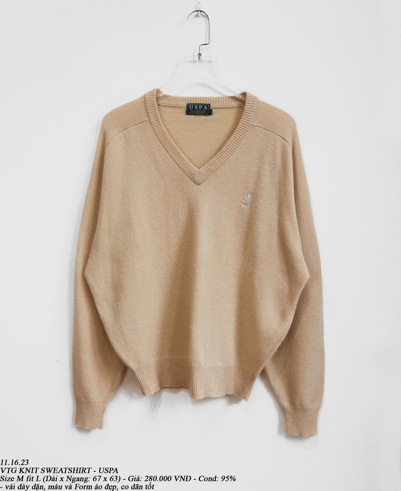 11.16.23 - VTG KNIT SWEATSHIRT - USPA