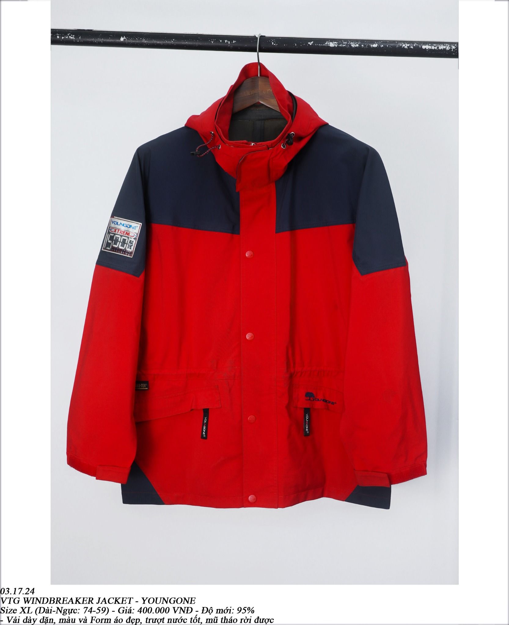 03.17.24 - VTG WINDBREAKER JACKET - YOUNGONE