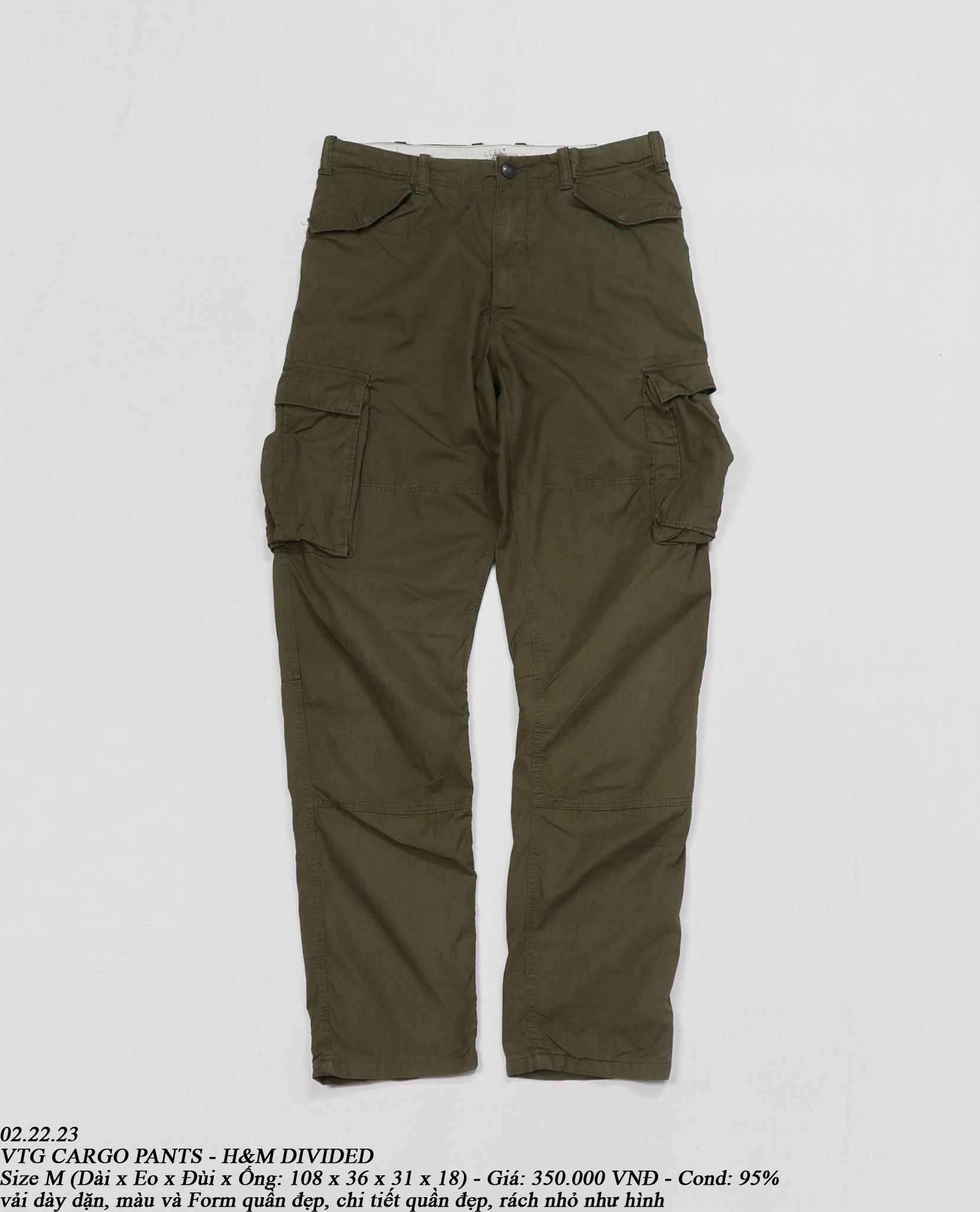 02.22.23 - VTG CARGO PANTS - H&M DIVIDED