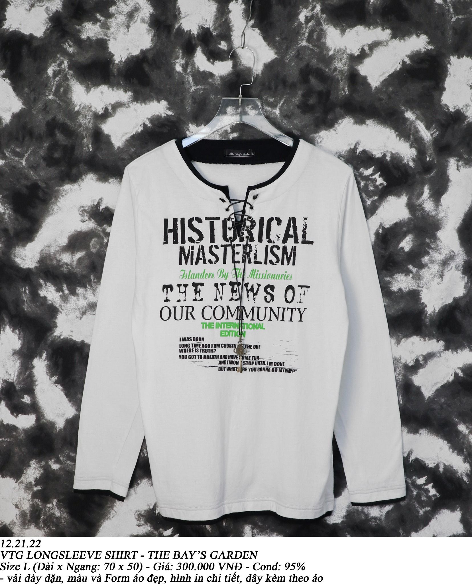 12.21.22 - VTG LONGSLEEVE SHIRT - THE BAY'S GARDEN