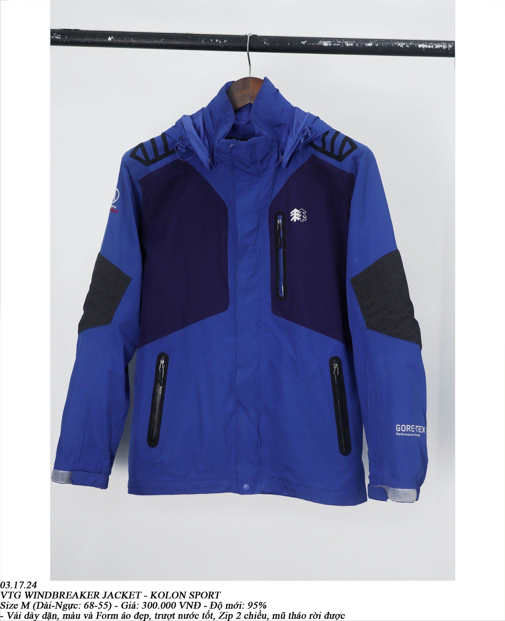 03.17.24 - VTG WINDBREAKER JACKET - KOLON SPORT