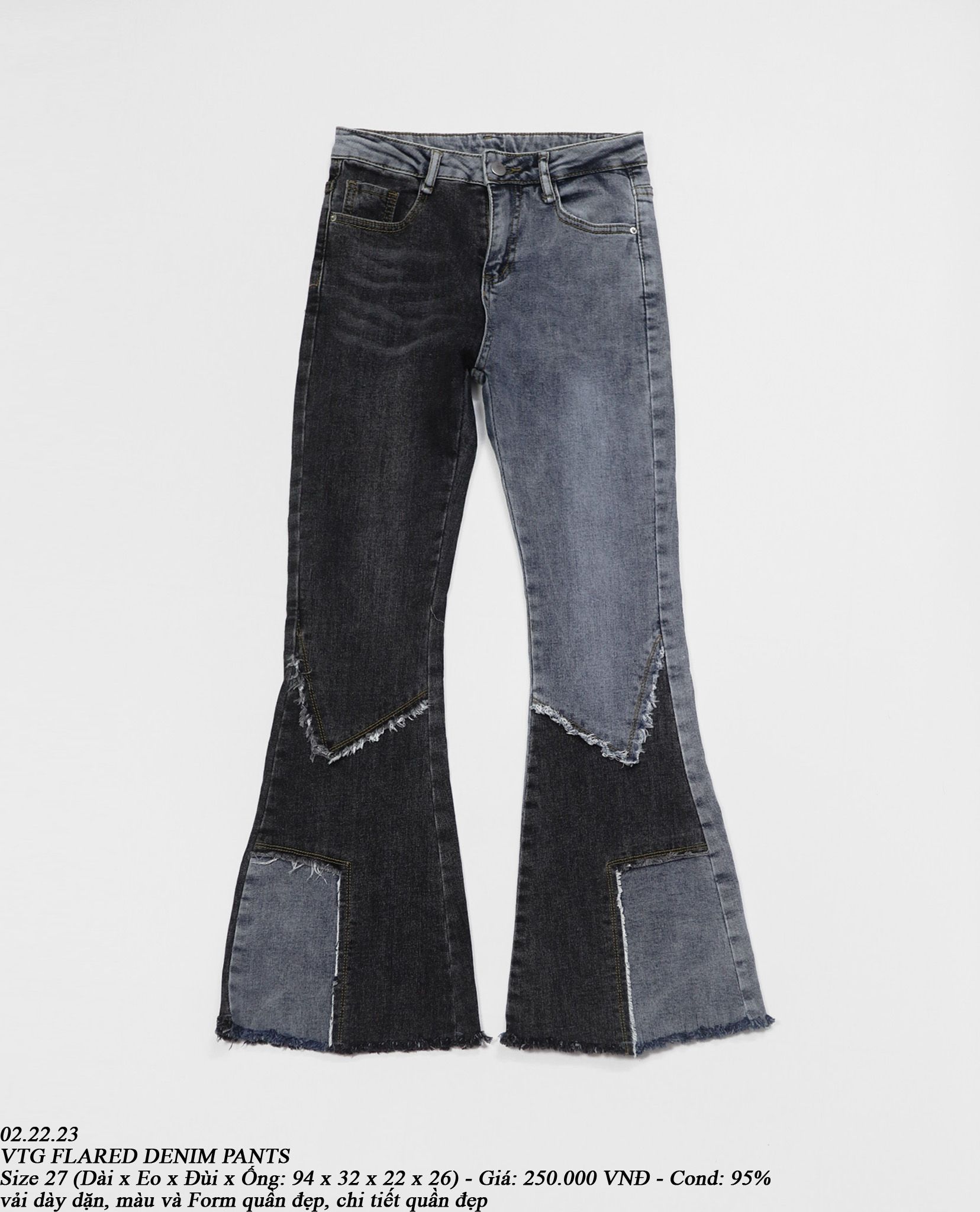 02.22.23 - VTG FLARED DENIM PANTS