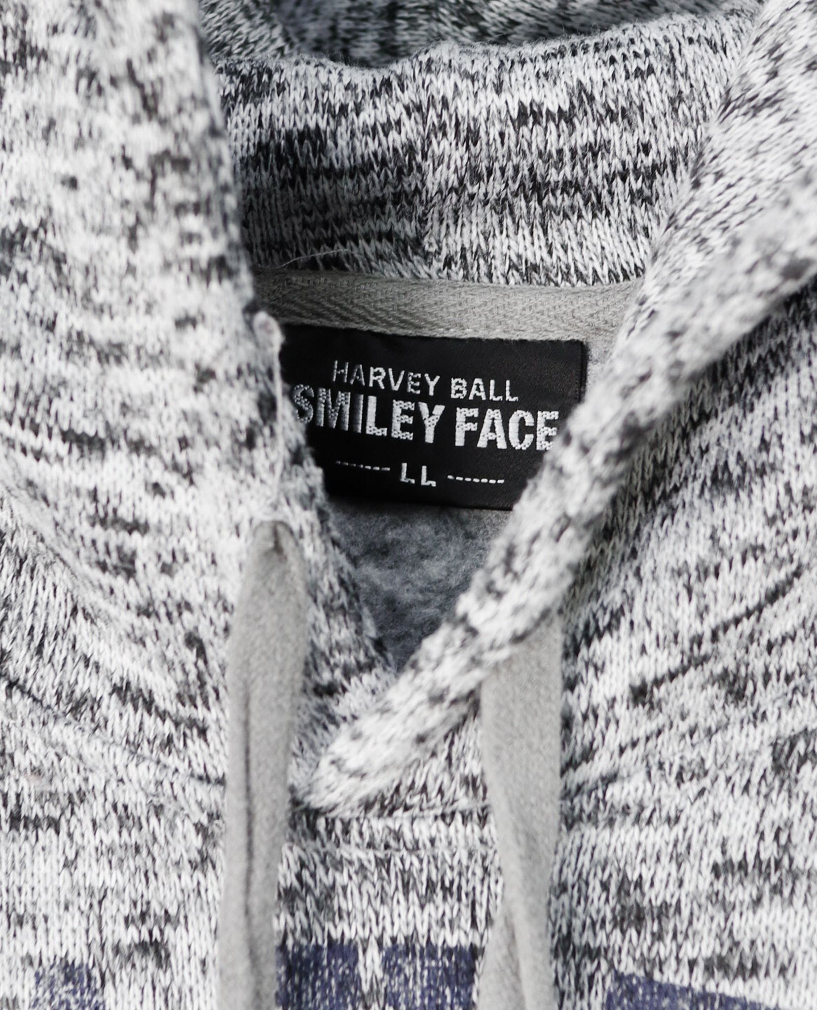 11.17.22 - VTG KNIT FLEECE PULLOVER HOODIE - HARVEY BALL SMILEY FACE