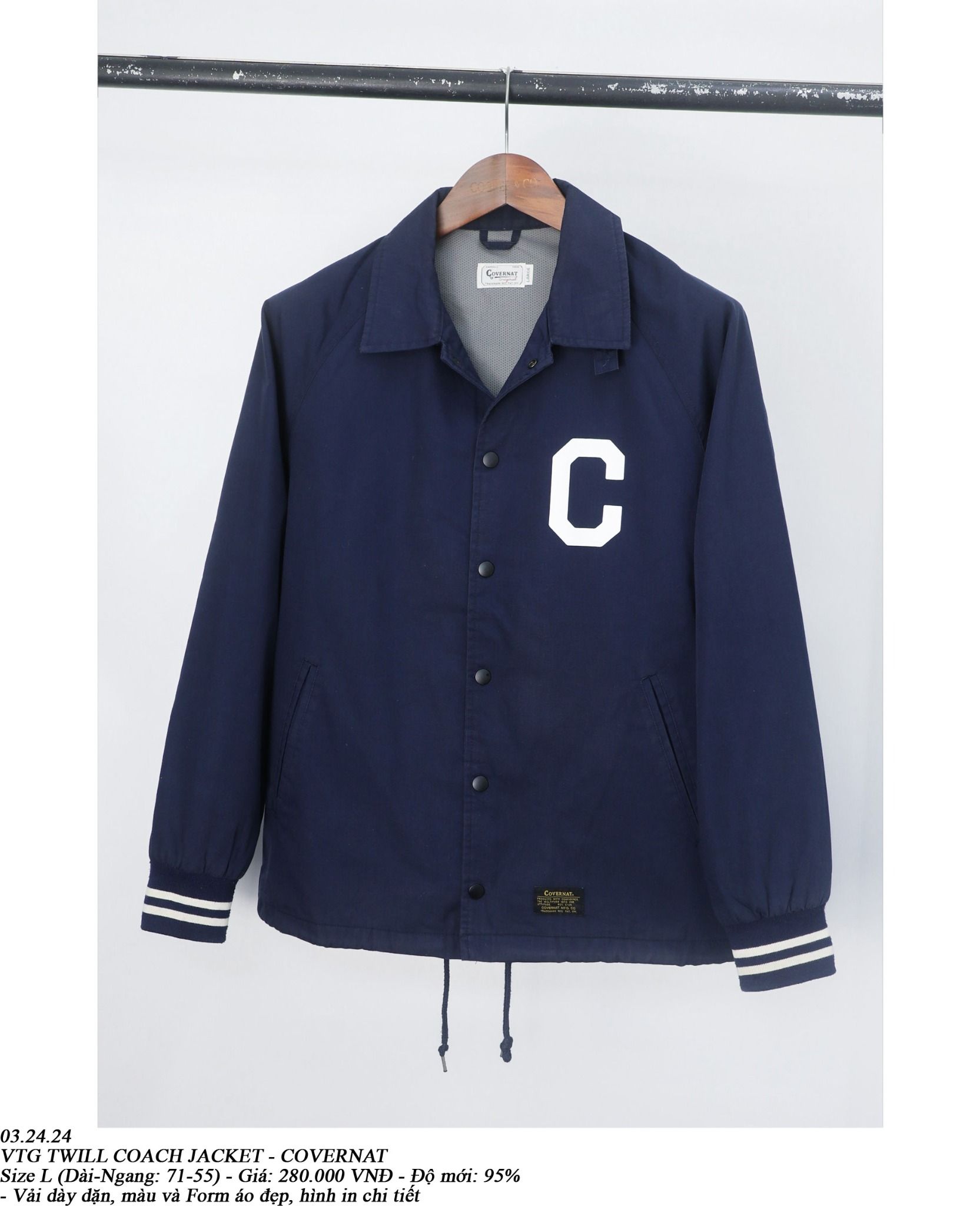 03.24.24 - VTG TWILL COACH JACKET - COVERNAT