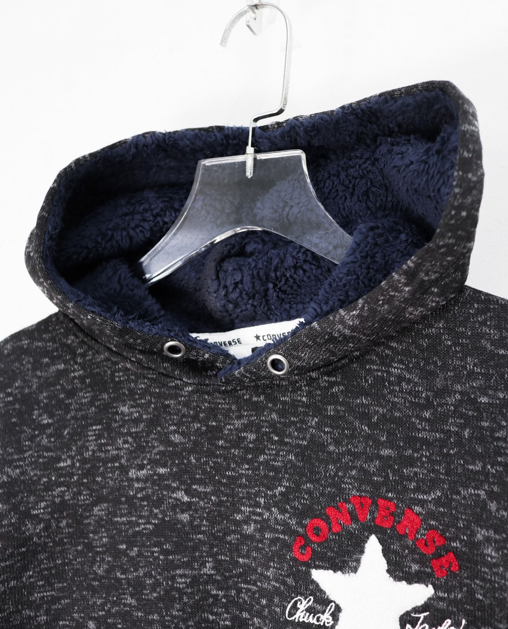 11.17.22 - VTG KNIT FLEECE PULLOVER HOODIE - CONVERSE