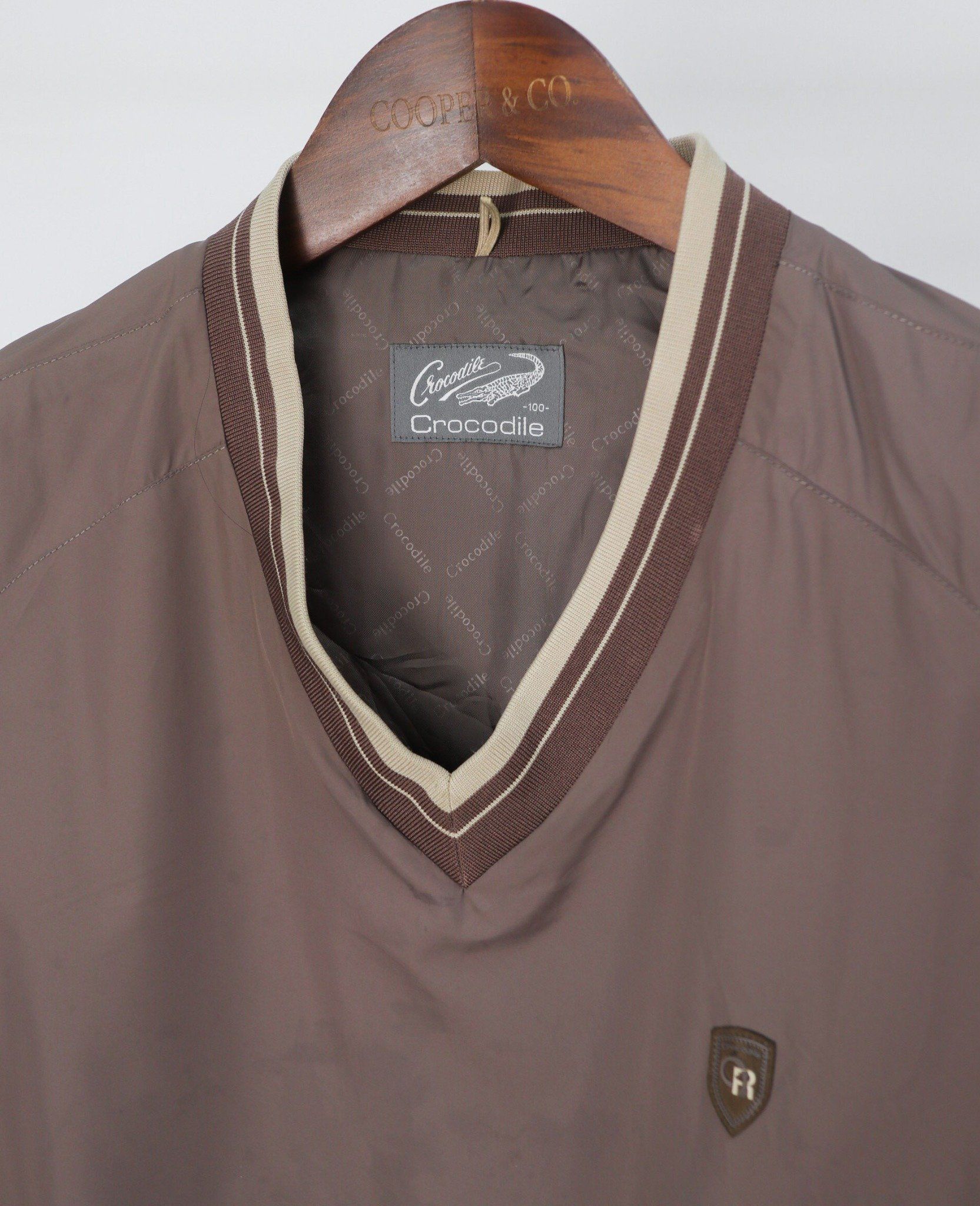 03.24.24 - VTG WINDBREAKER PULLOVER SHIRT JACKET - CROCODILE
