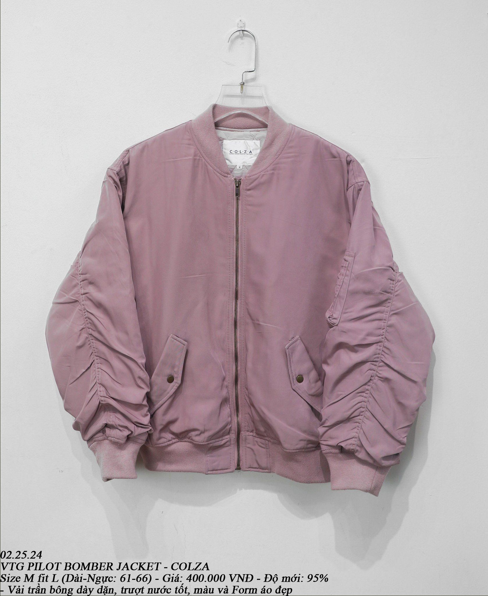 02.25.24 - VTG PILOT BOMBER JACKET- COLZA