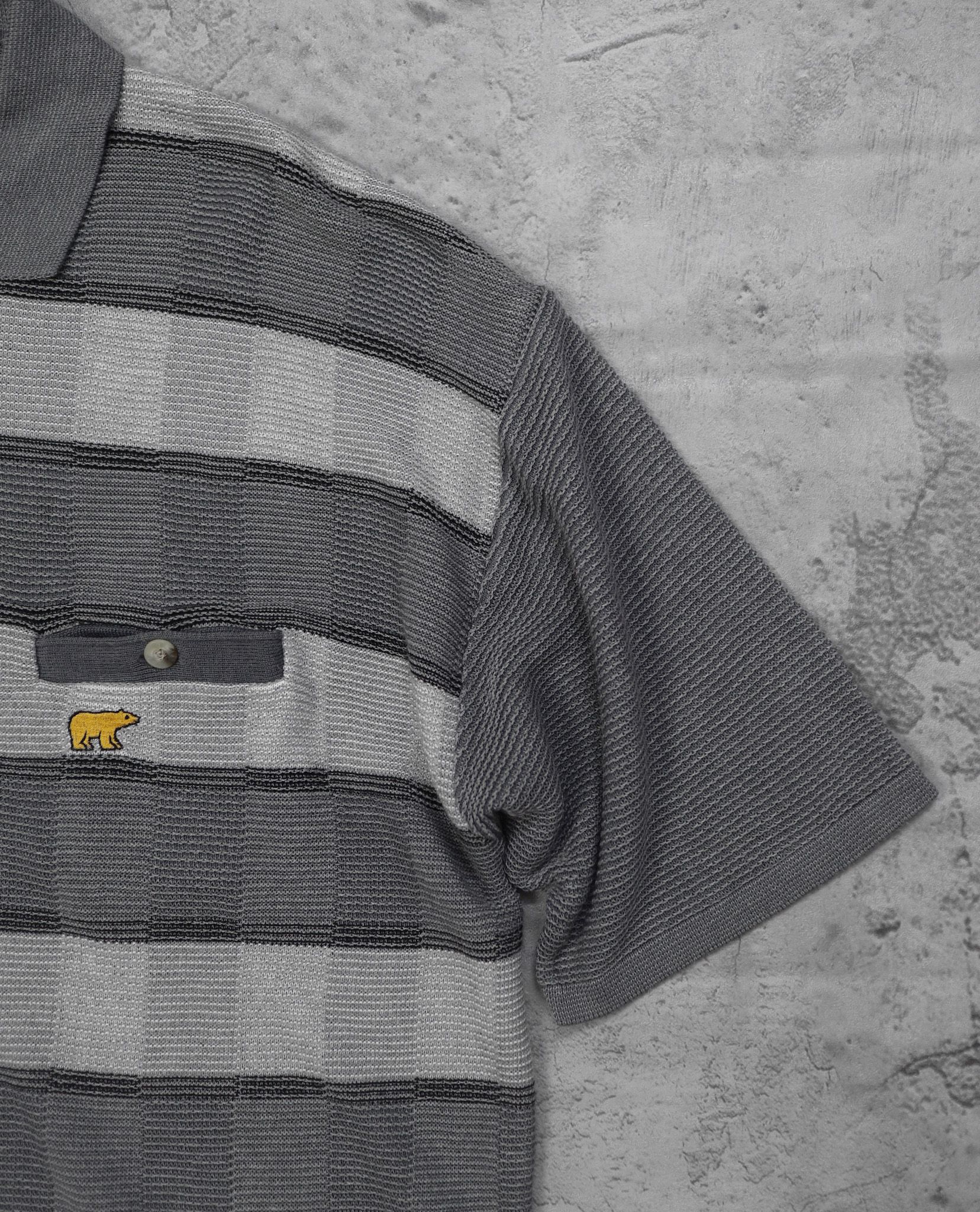 02.23.23 - VTG KNIT BUTTON UP SHIRT - GOLDEN BEAR BY JACK NICKLAUS