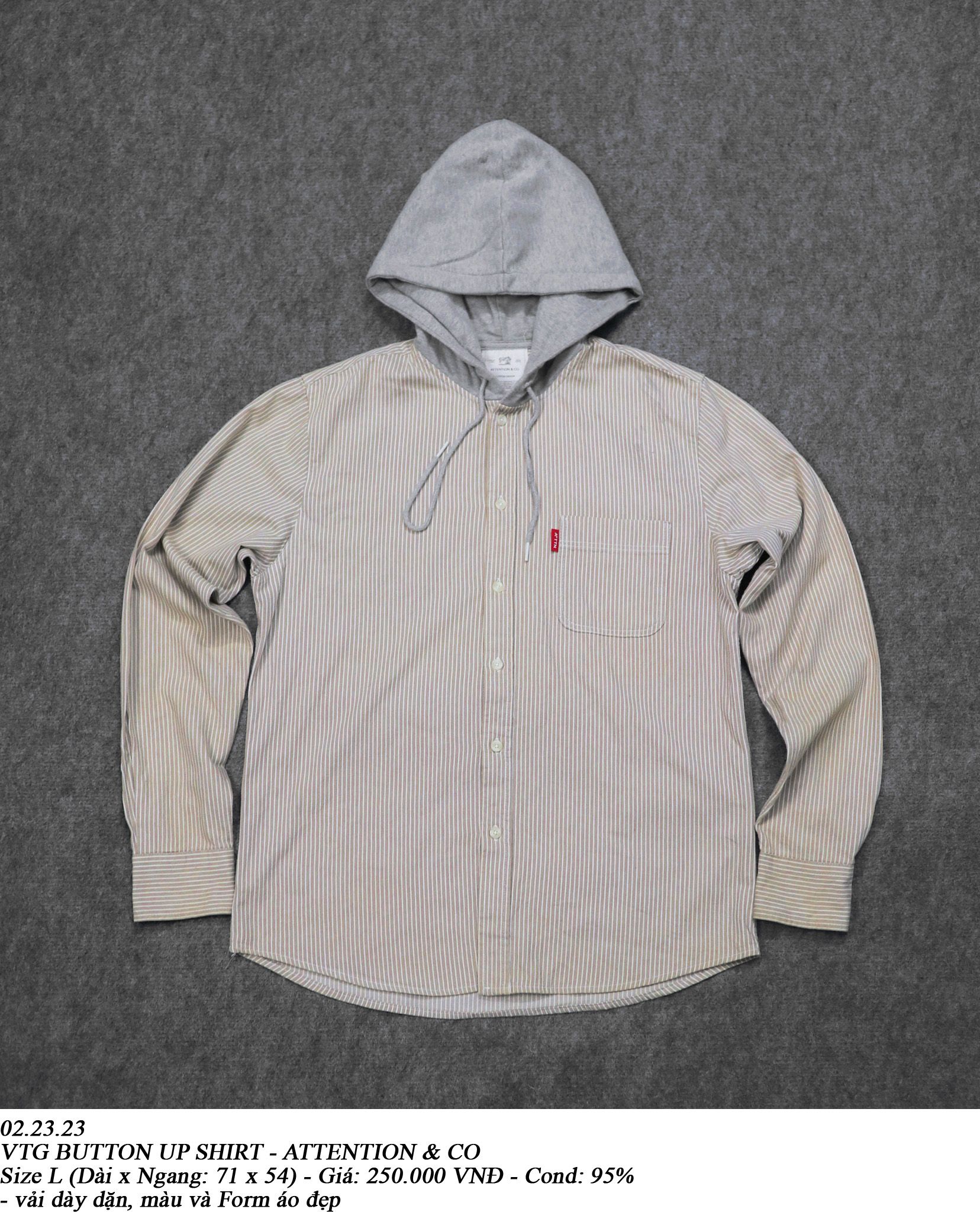 02.23.23 - VTG BUTTON UP SHIRT - ATTENTION & CO