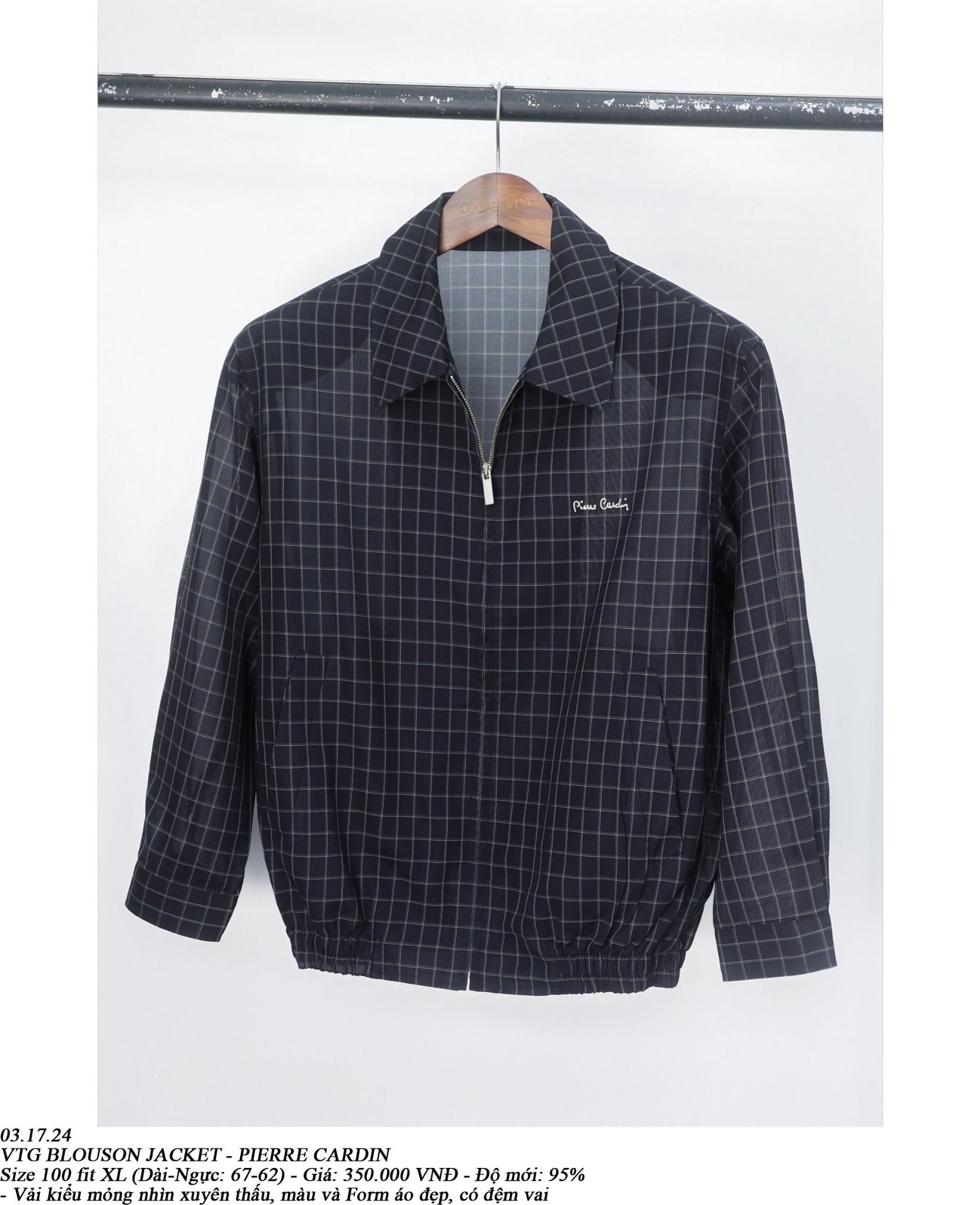 03.17.24 - VTG BLOUSON JACKET - PIERRE CARDIN