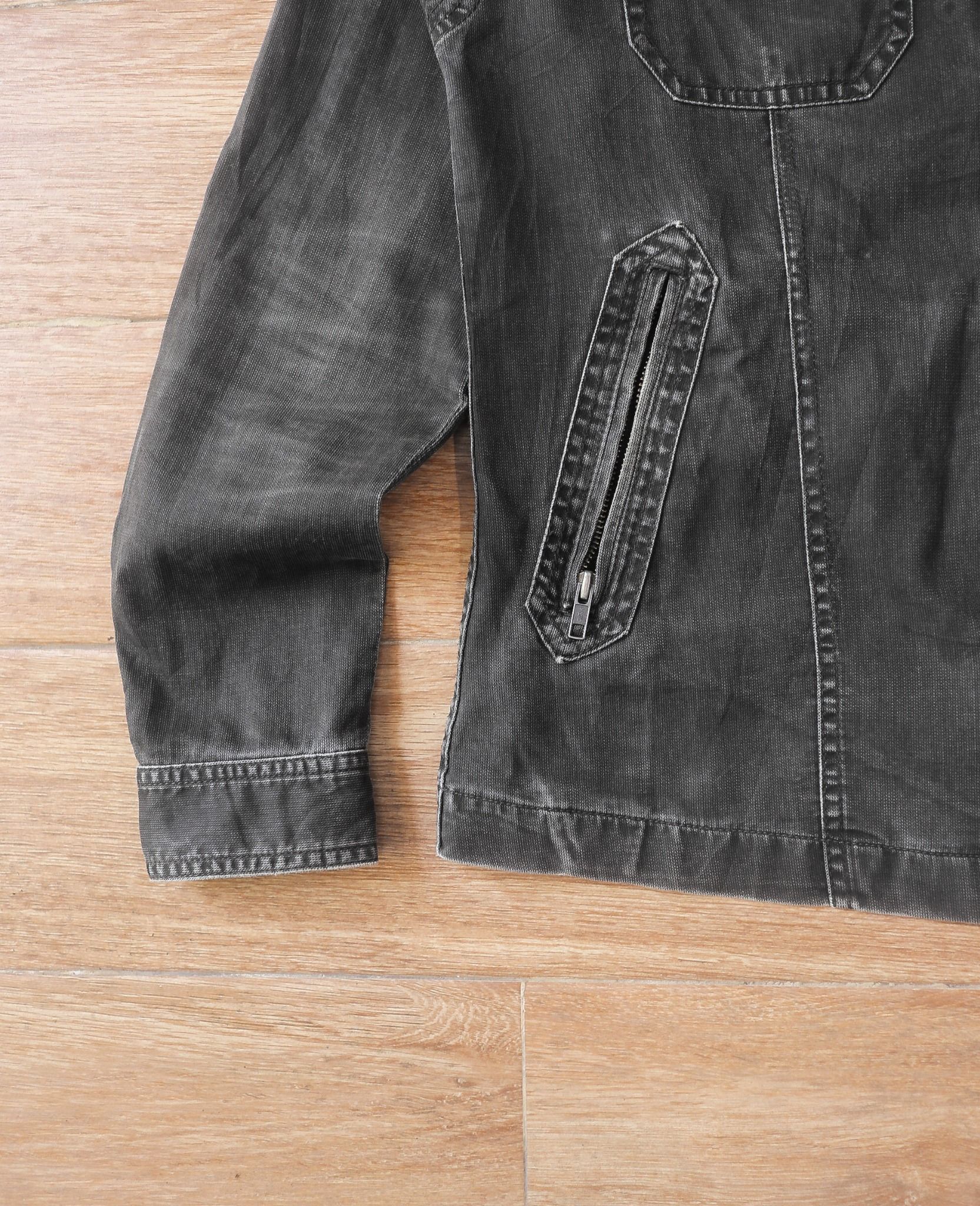 05.23.24 - VTG DENIM ZIP SHIRT JACKET - NET YOUNG MAN TRENDY