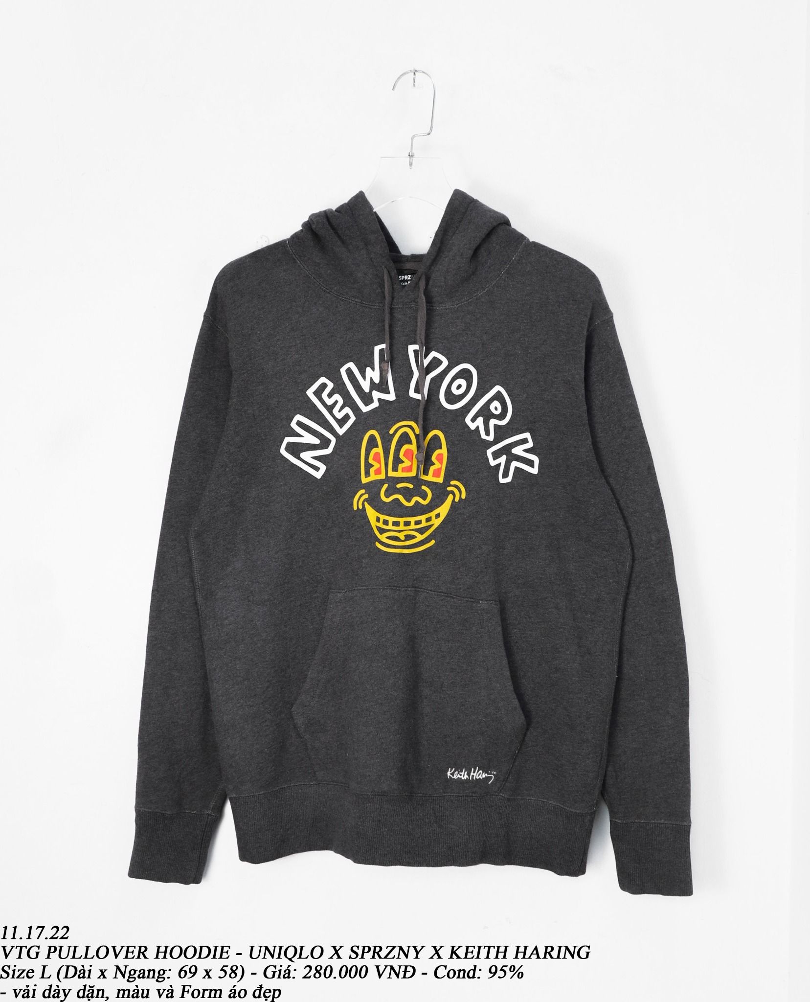11.17.22 - VTG PULLOVER HOODIE - UNIQLO X SPRZNY X KEITH HARING