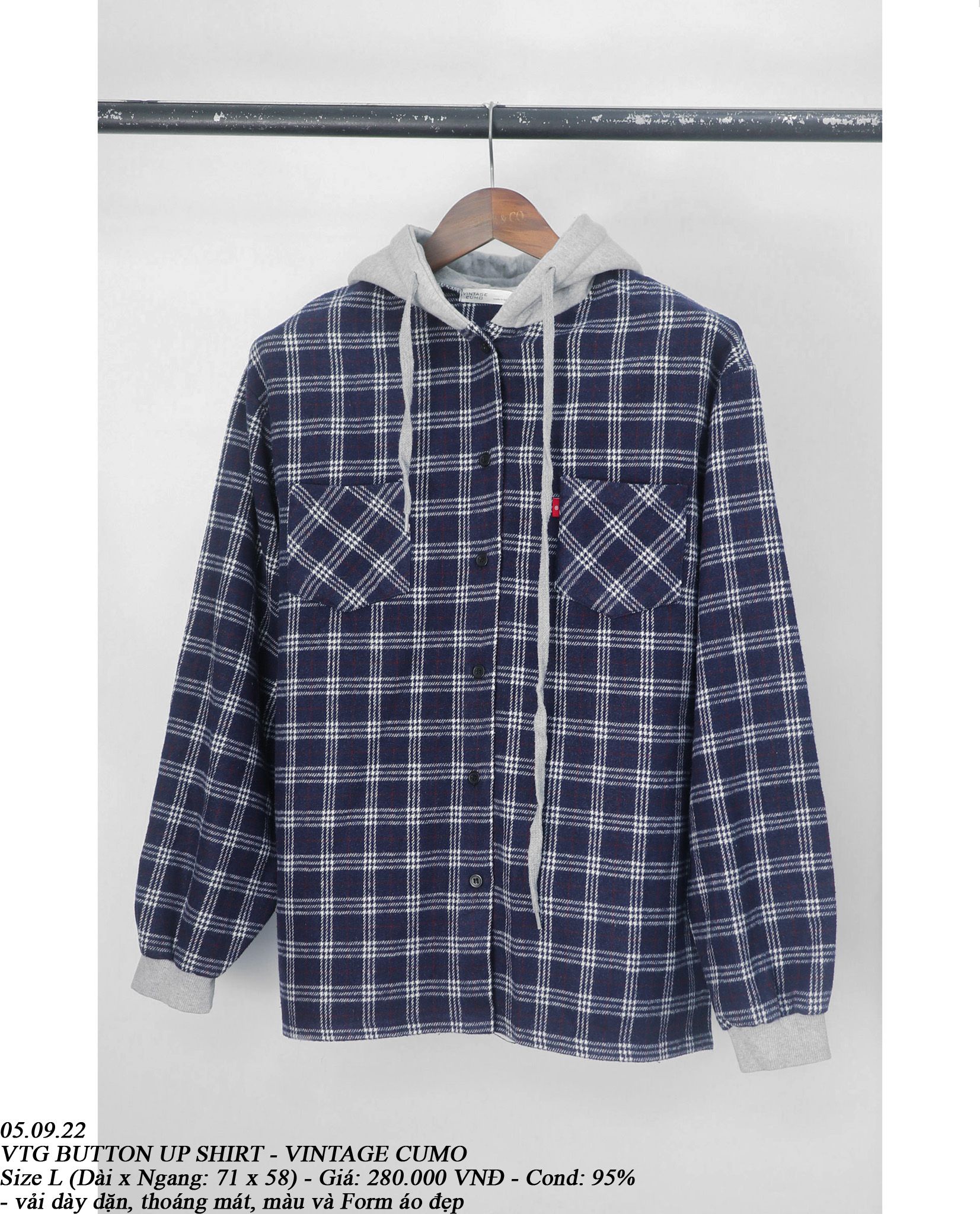 05.09.23 - VTG BUTTON UP SHIRT - VINTAGE CUMO