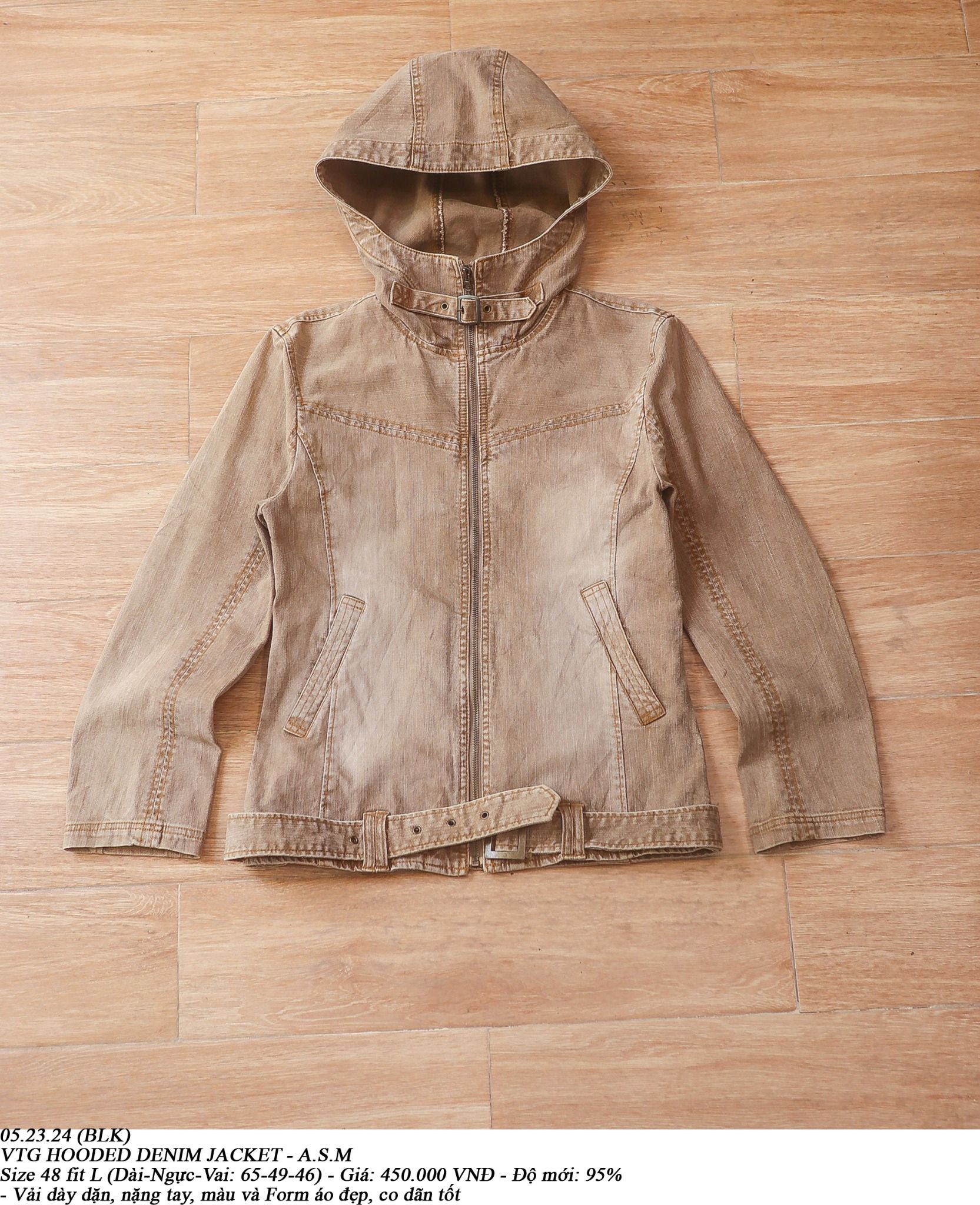 05.23.24 - VTG HOODED DENIM JACKET - A.S.M