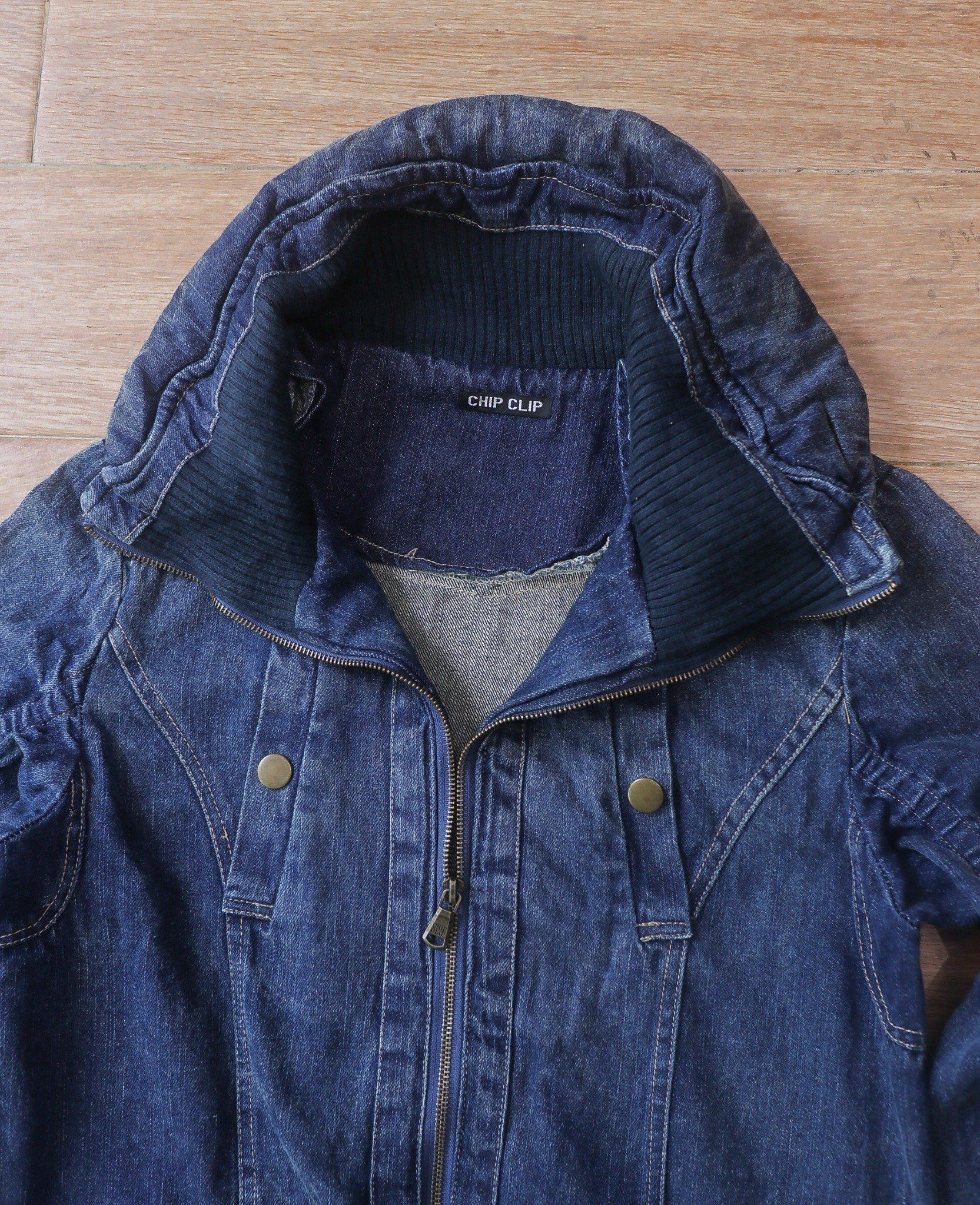 05.23.24 - VTG DENIM BOMBER JACKET - CHIP CLIP