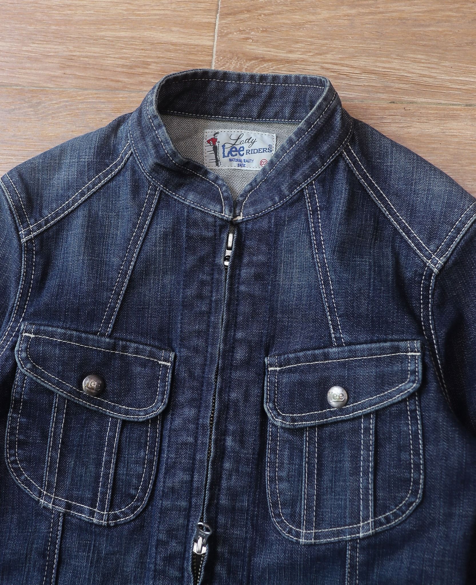 05.23.24 - VTG CROPPED DENIM JACKET - LADY LEE RIDERS x NATURAL BEAUTY BASIC
